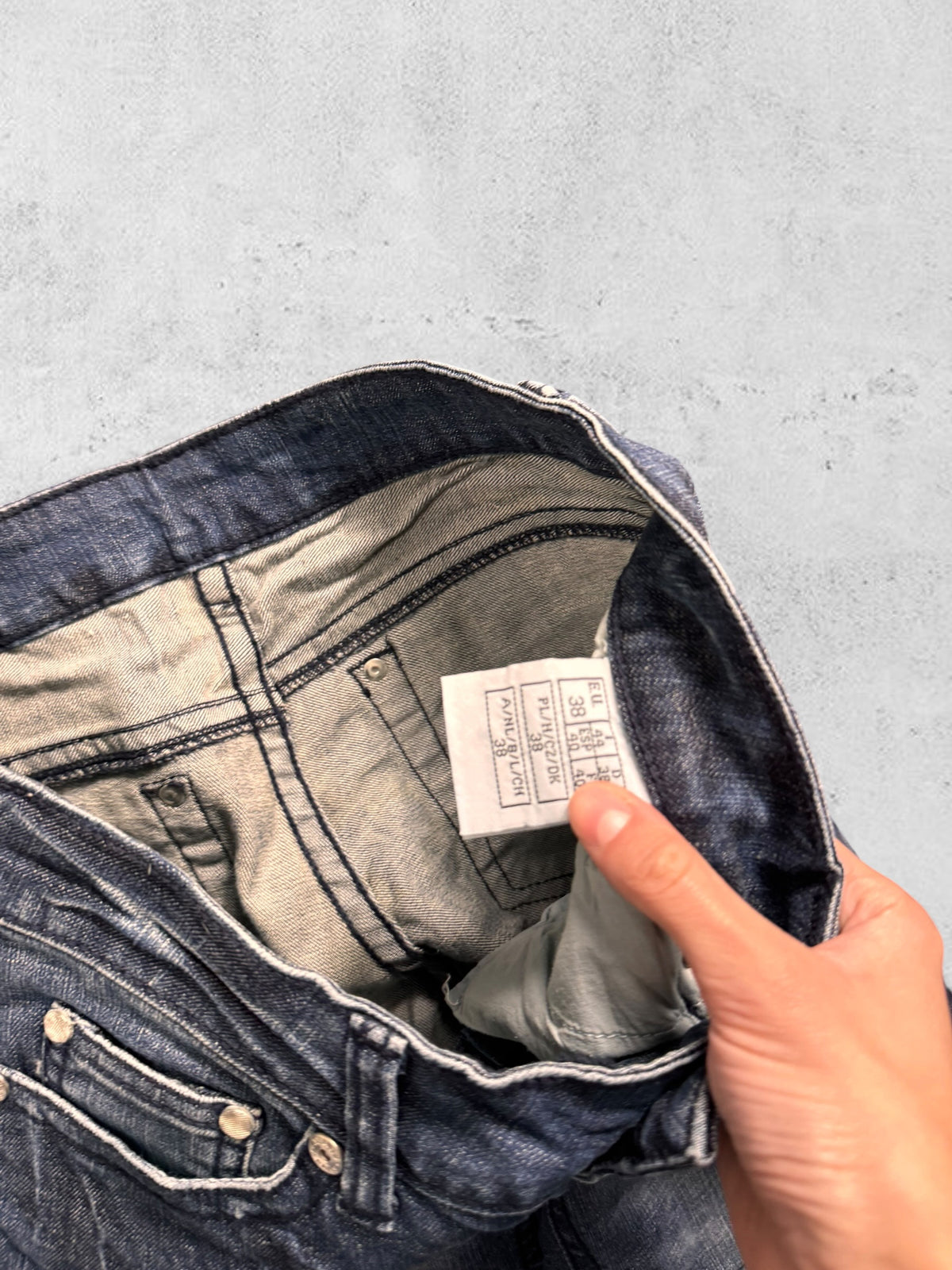 Lågmidjade jeans stl: S