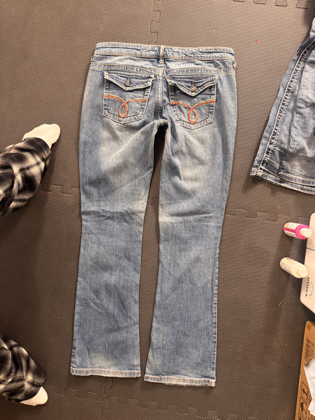 Lågmidjade jeans stl: S/M