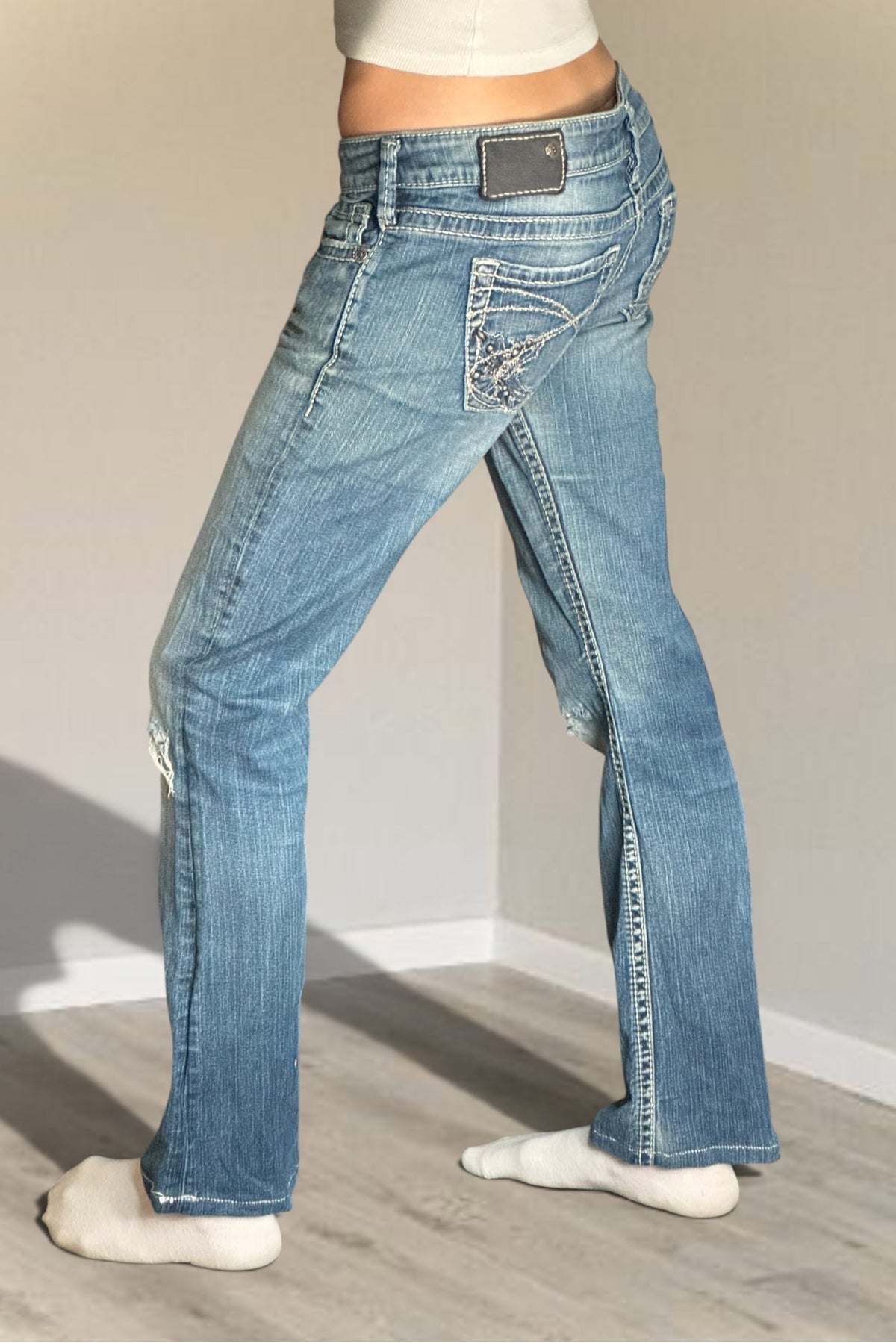 Lågmidjade jeans stl: M
