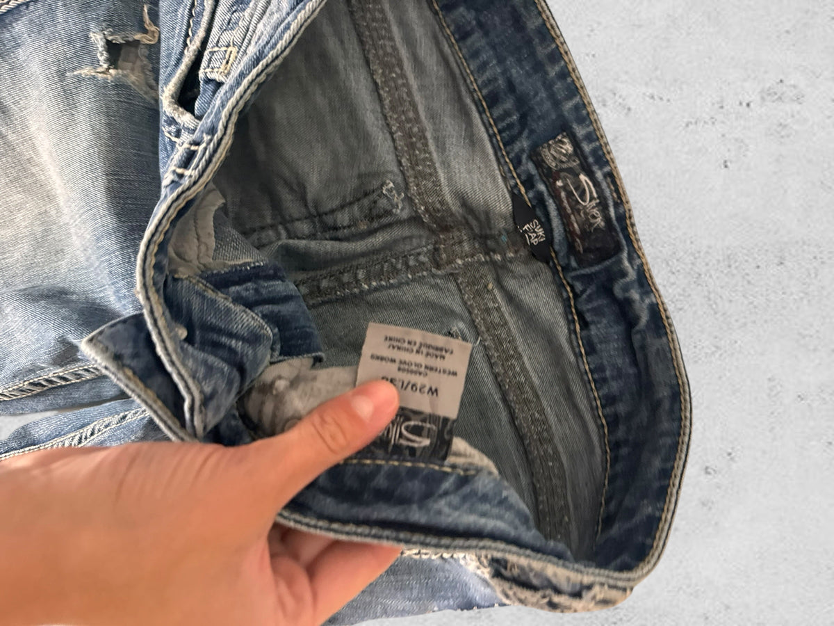 Utsvängda jeans stl: S