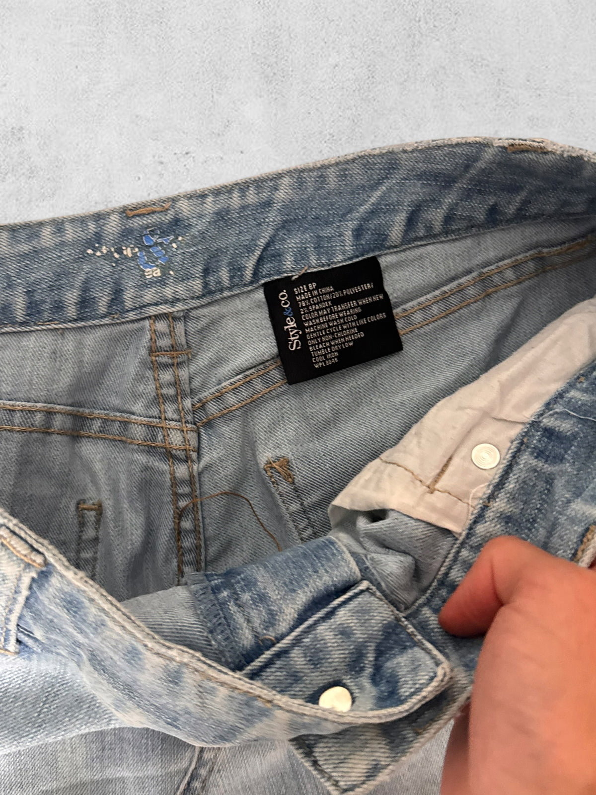Jeans kjol stl: S