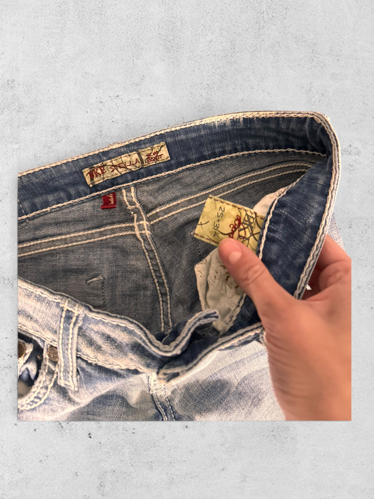 Lågmidjade jeans stl: XS