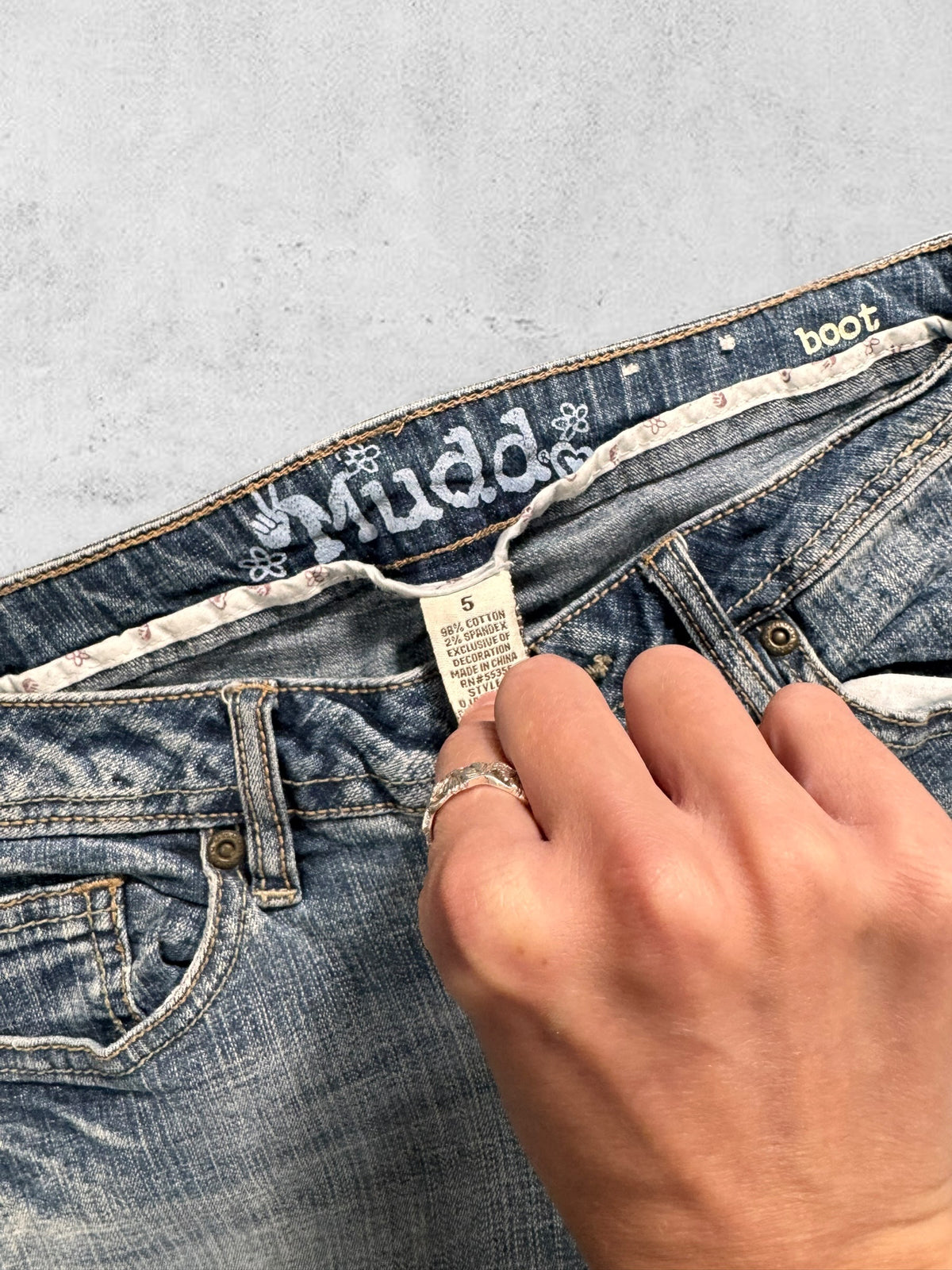 Lågmidjade jeans stl: XS