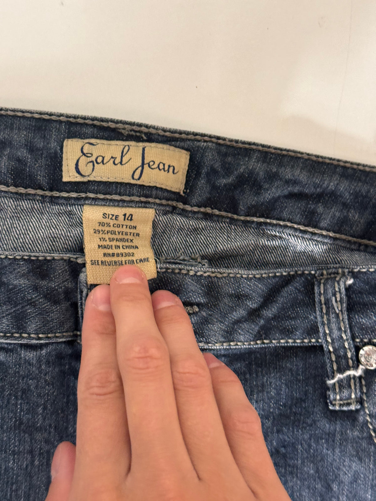 Jeans kjol stl: S