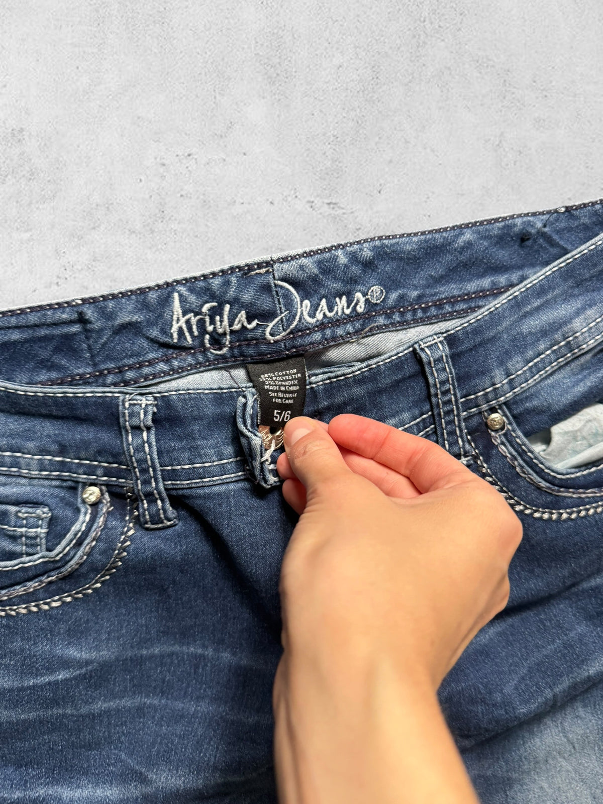 Lågmidjade jeans stl: S