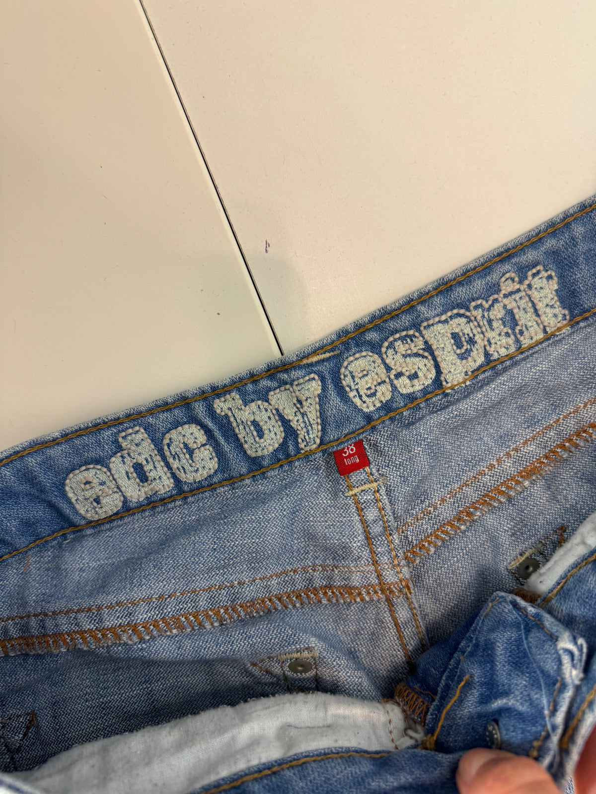 Lågmidjade jeans–stl: S