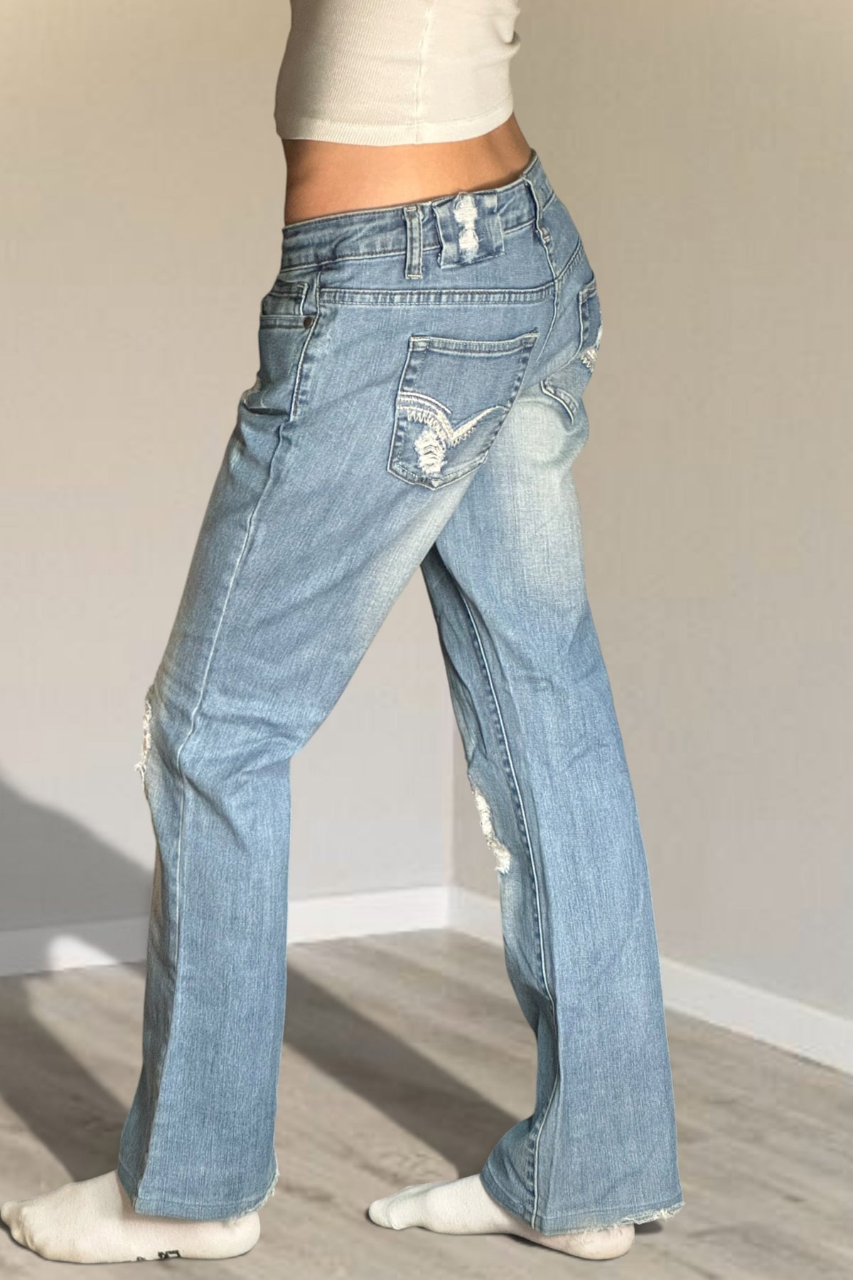 Lågmidjade jeans stl: S