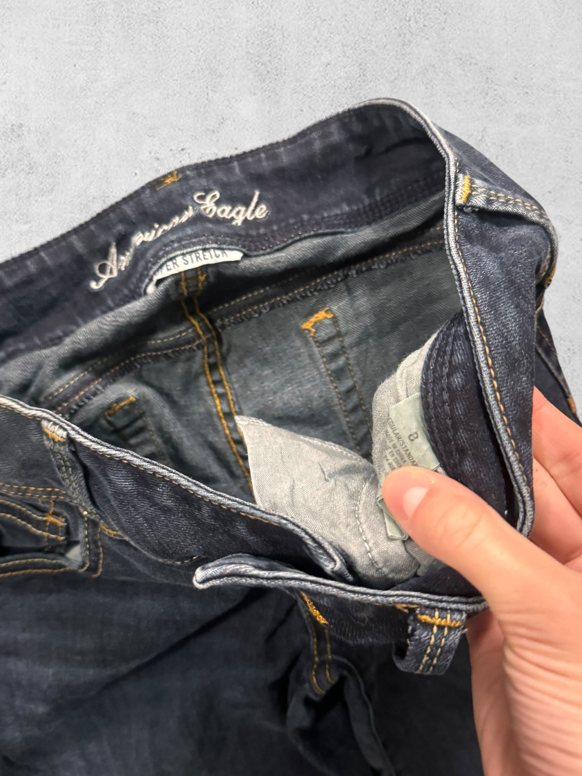 Lågmidjade jeans stl: S/M