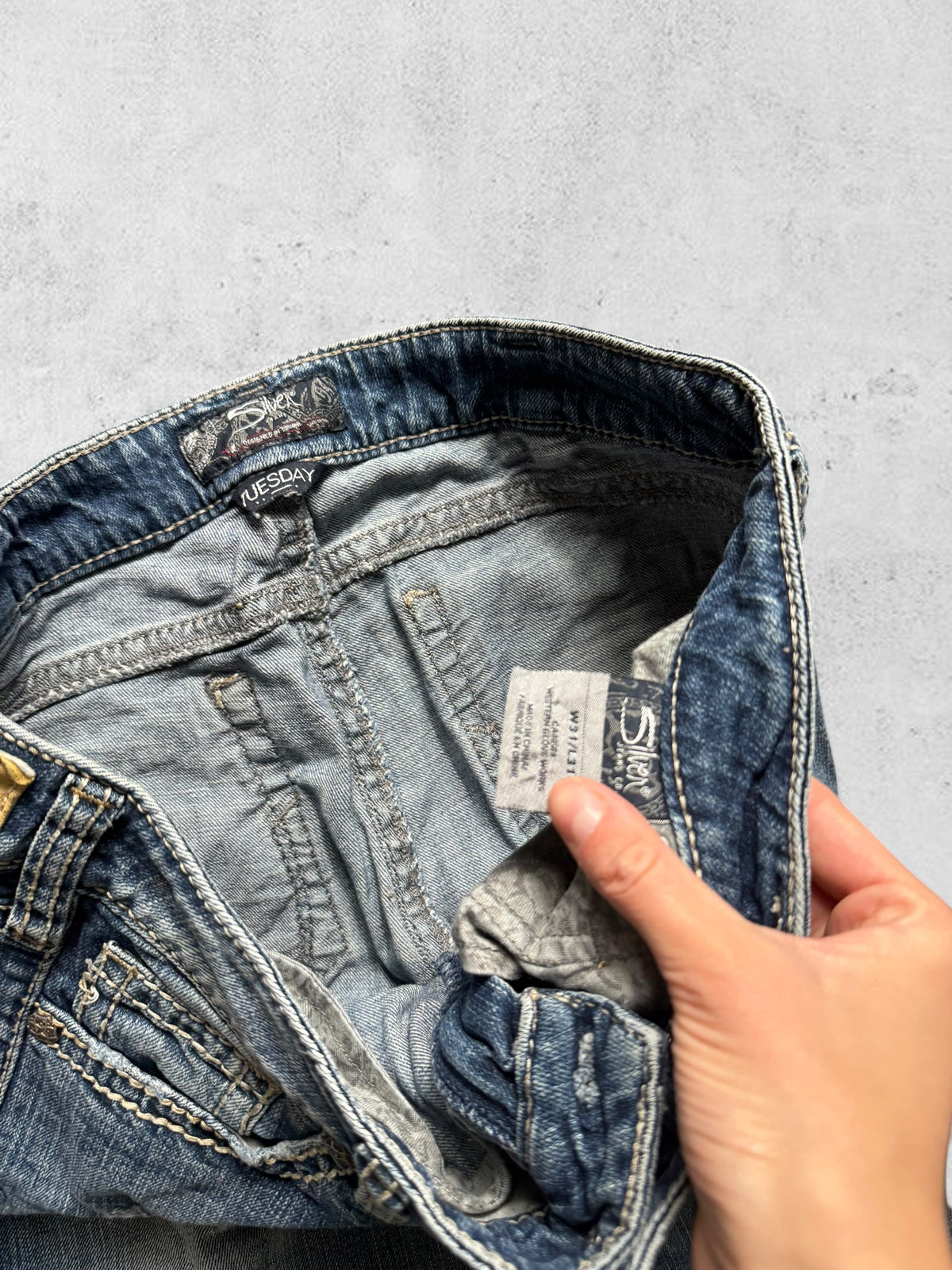 Lågmidjade jeans stl: M