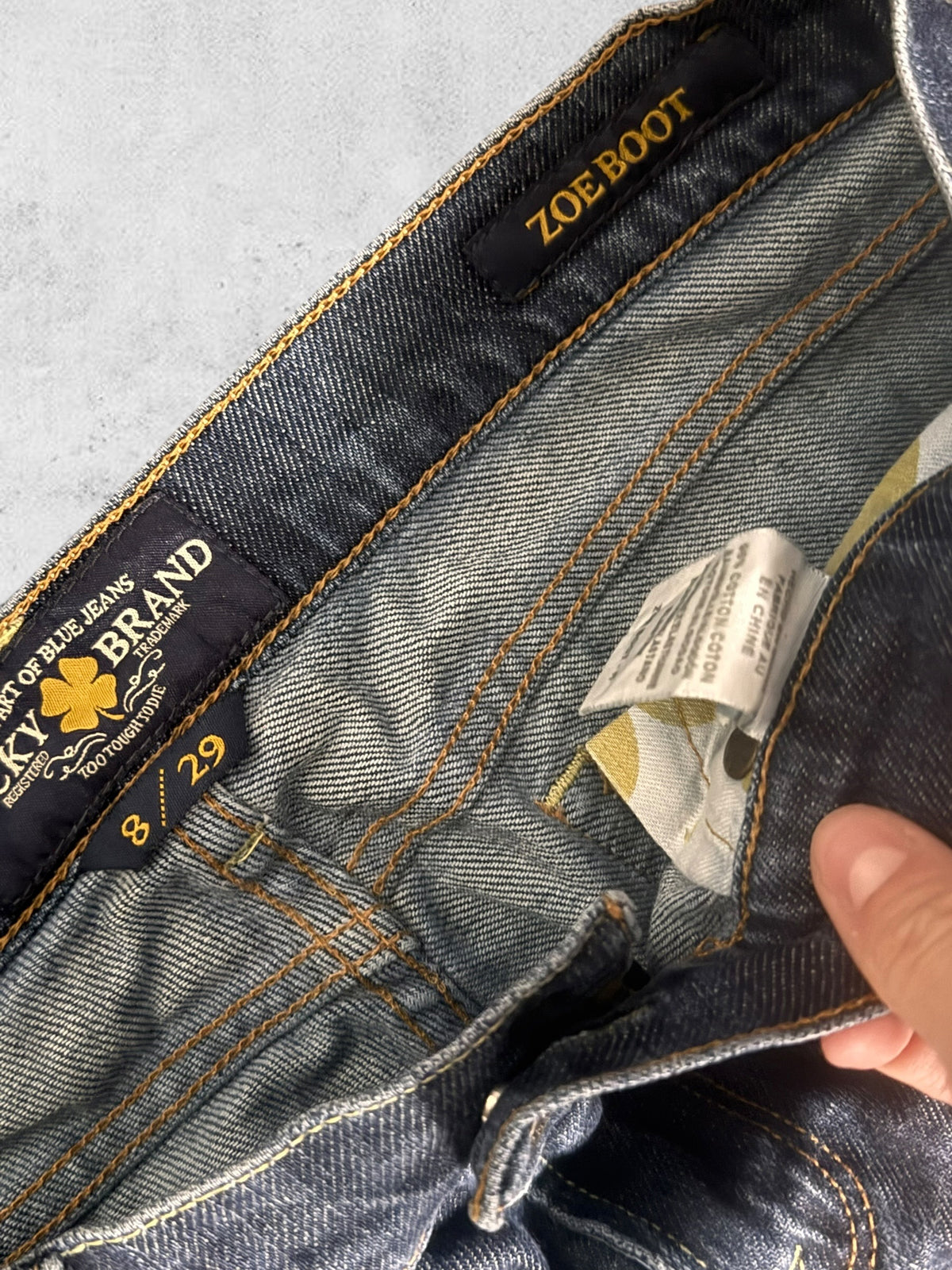 Lågmidjade jeans stl: S/M