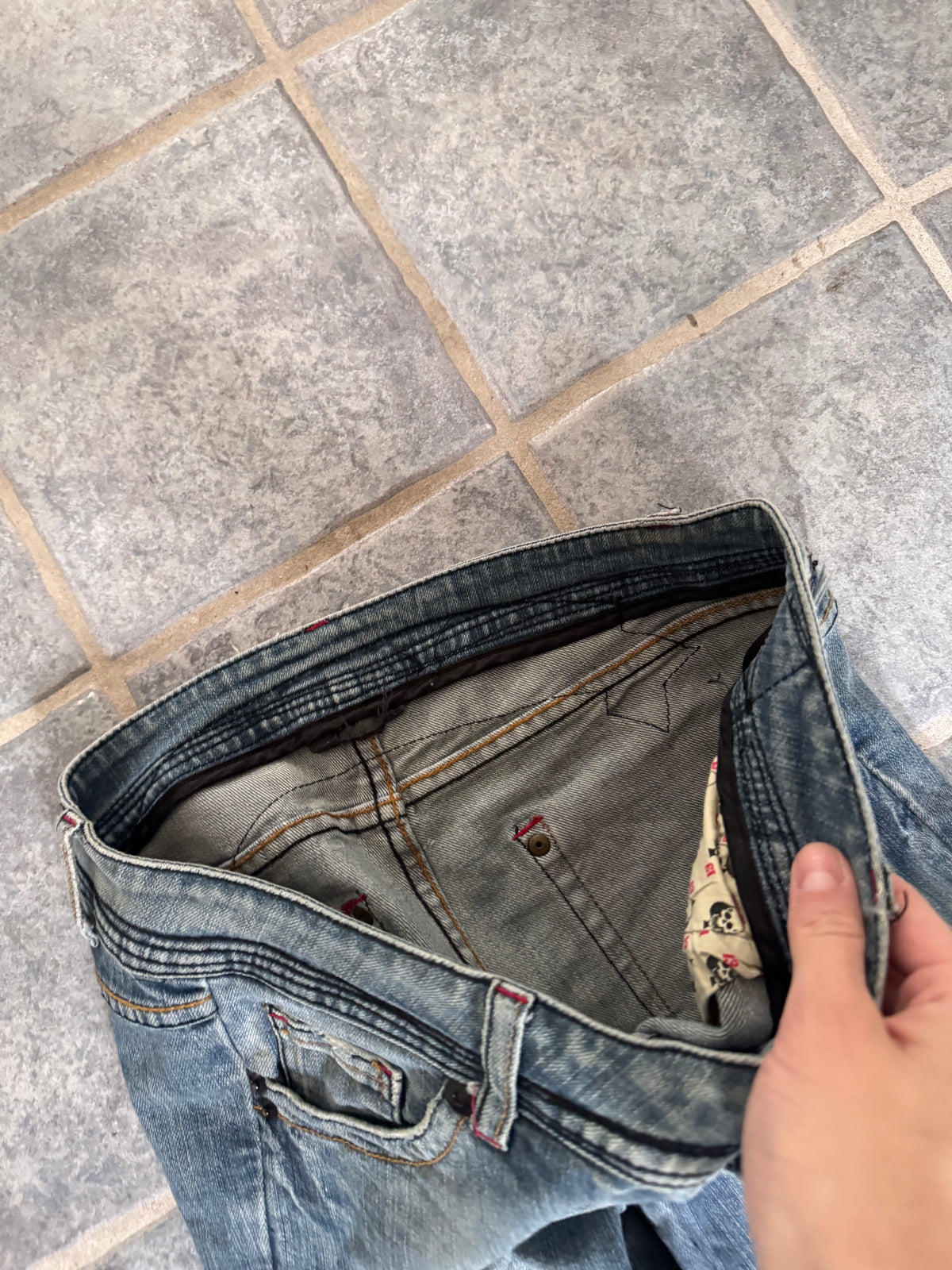 Lågmidjade jeans stl: S