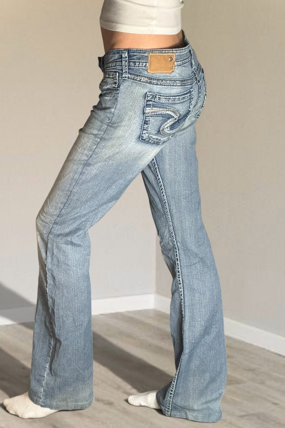 Lågmidjade jeans stl: S