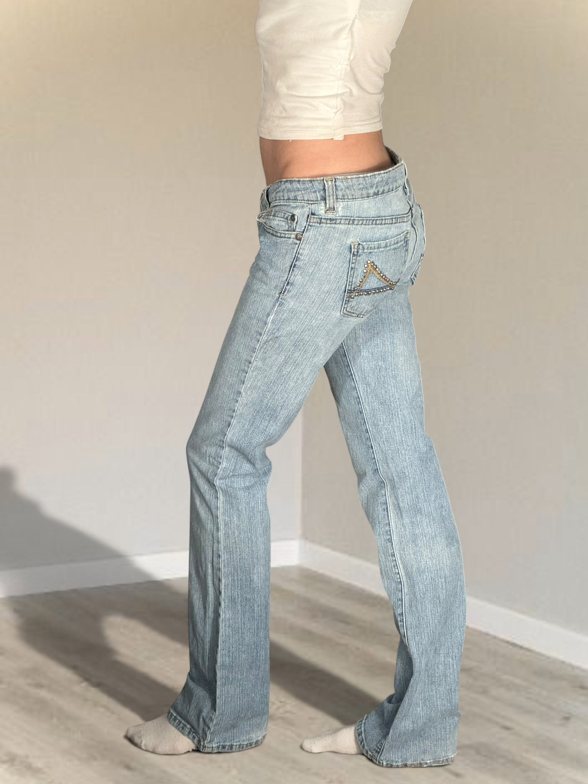 Lågmidjade jeans stl: M