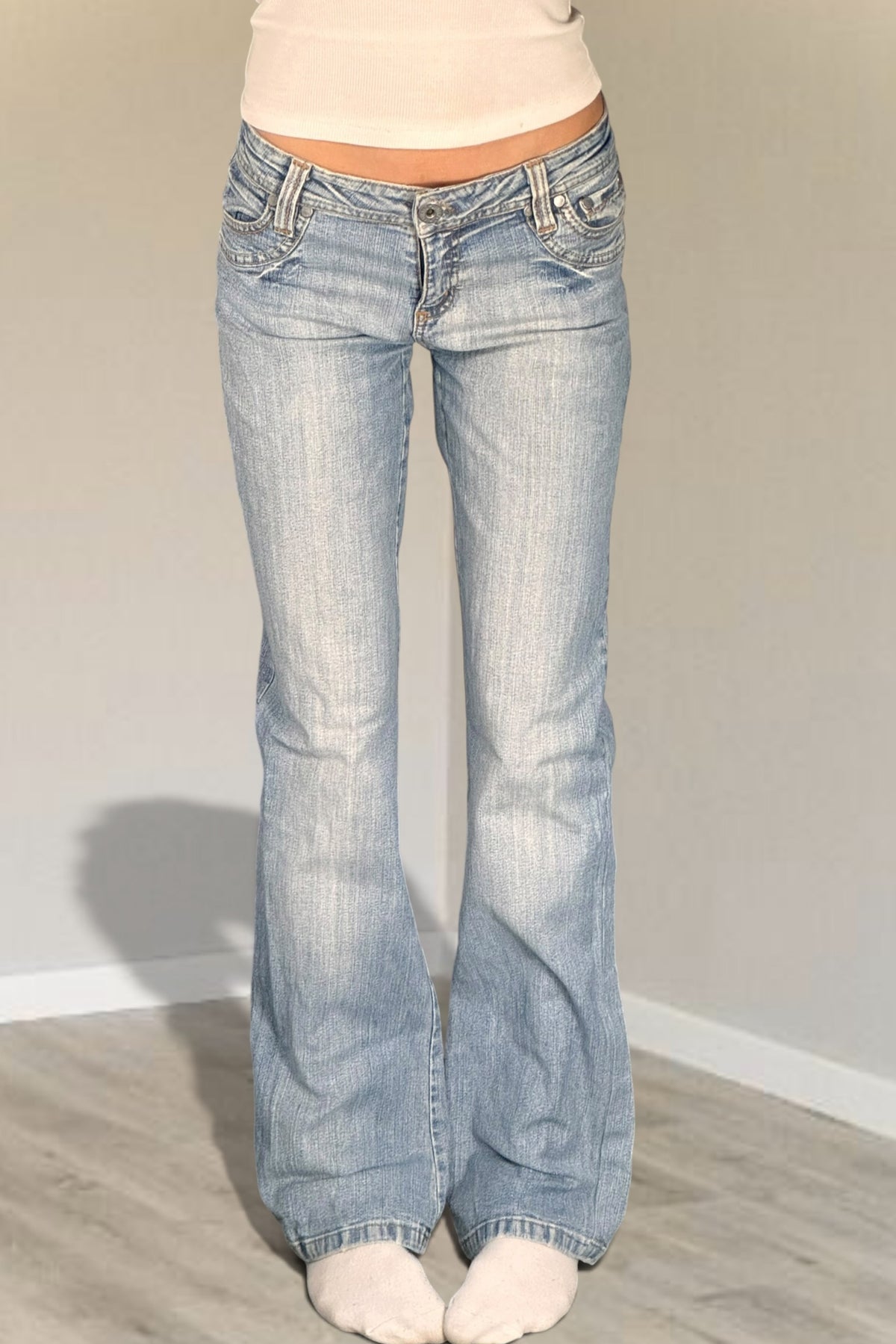 Utsvängda jeans stl: XS
