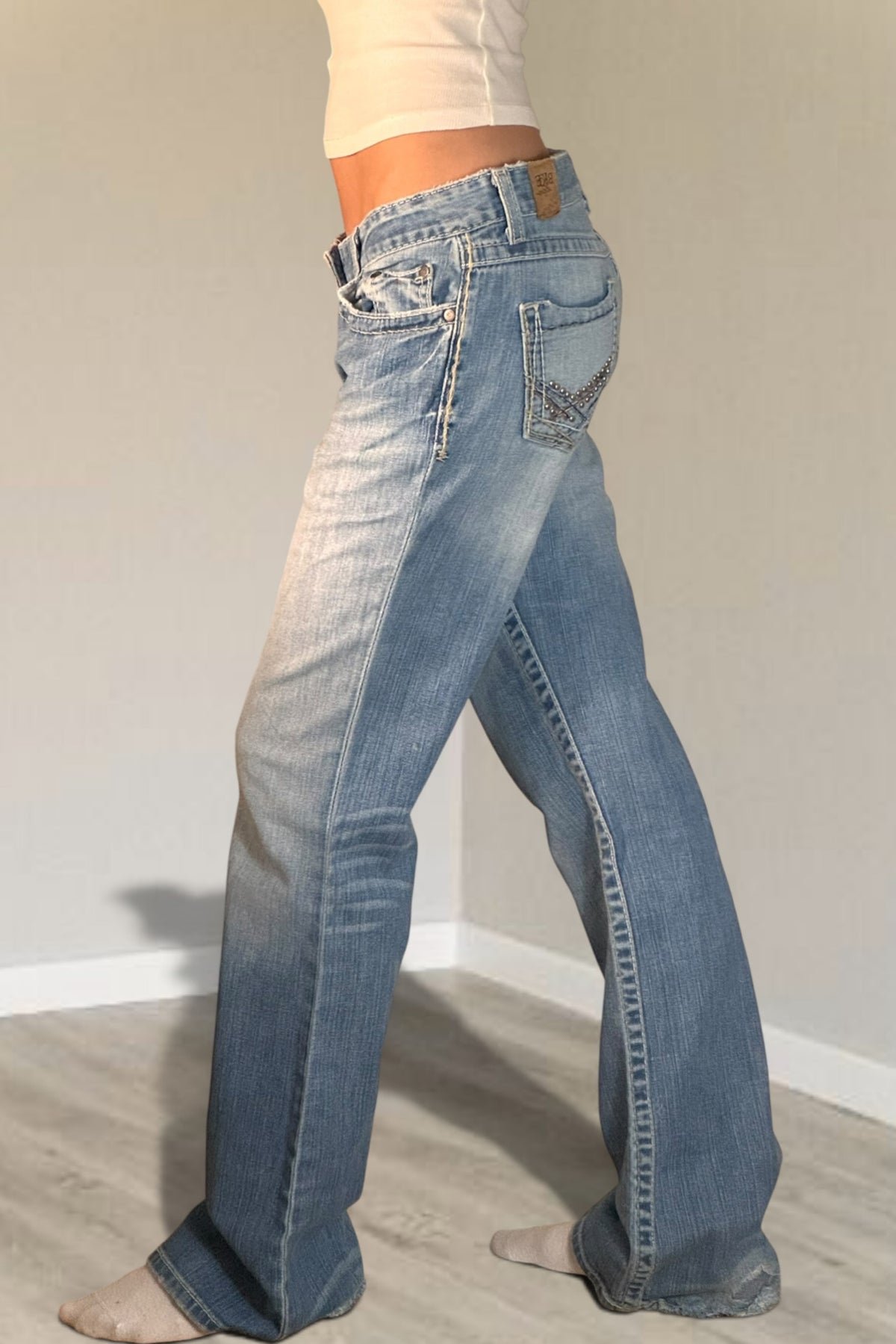 Lågmidjade jeans stl: S