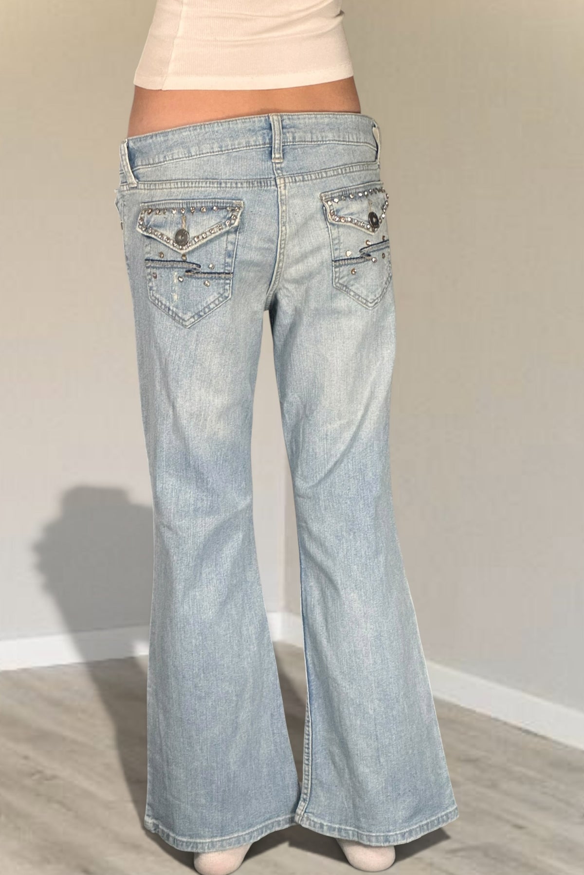 Lågmidjade jeans stl: M