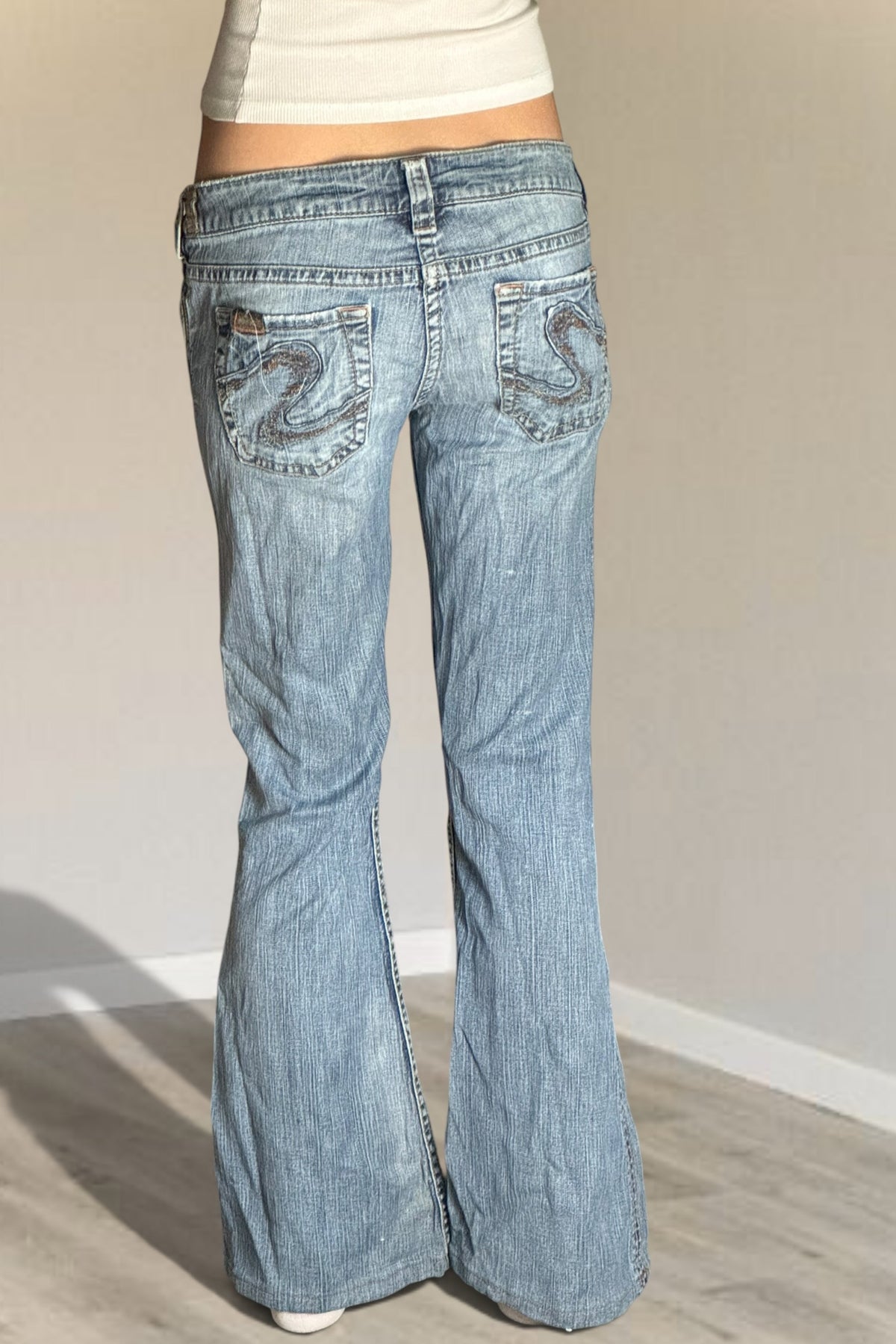 Lågmidjade jeans stl: S