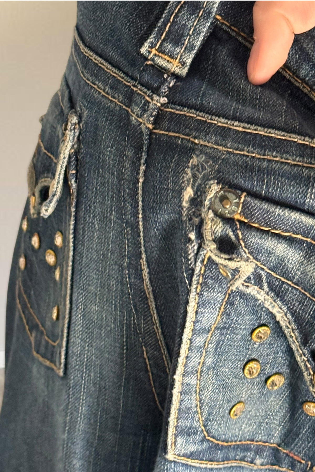 Lågmidjade jeans stl: S