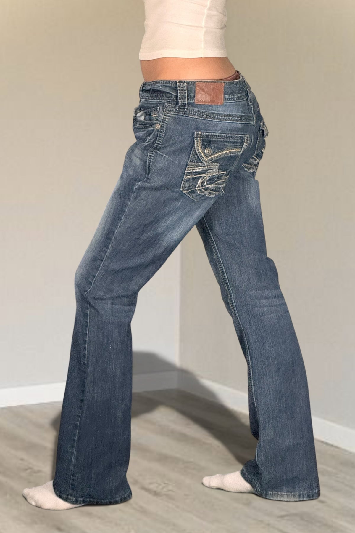 Lågmidjade jeans stl: M