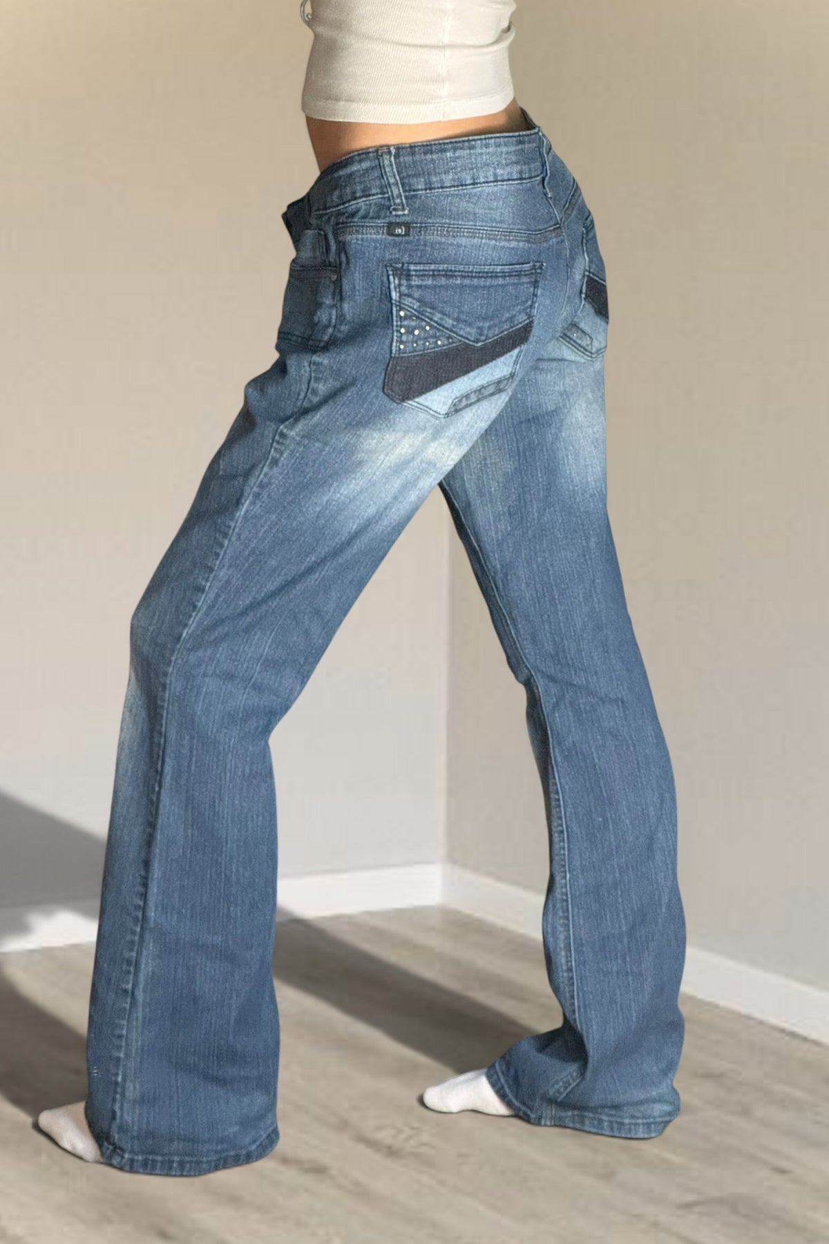 Lågmidjade jeans stl: L