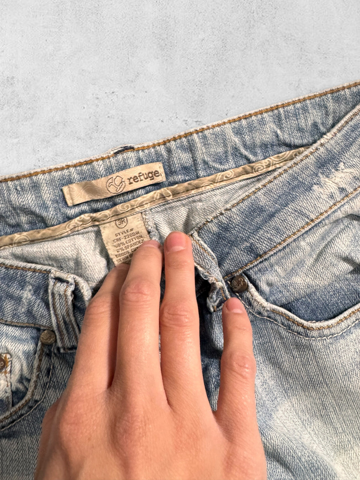 Lågmidjade jeans stl: S
