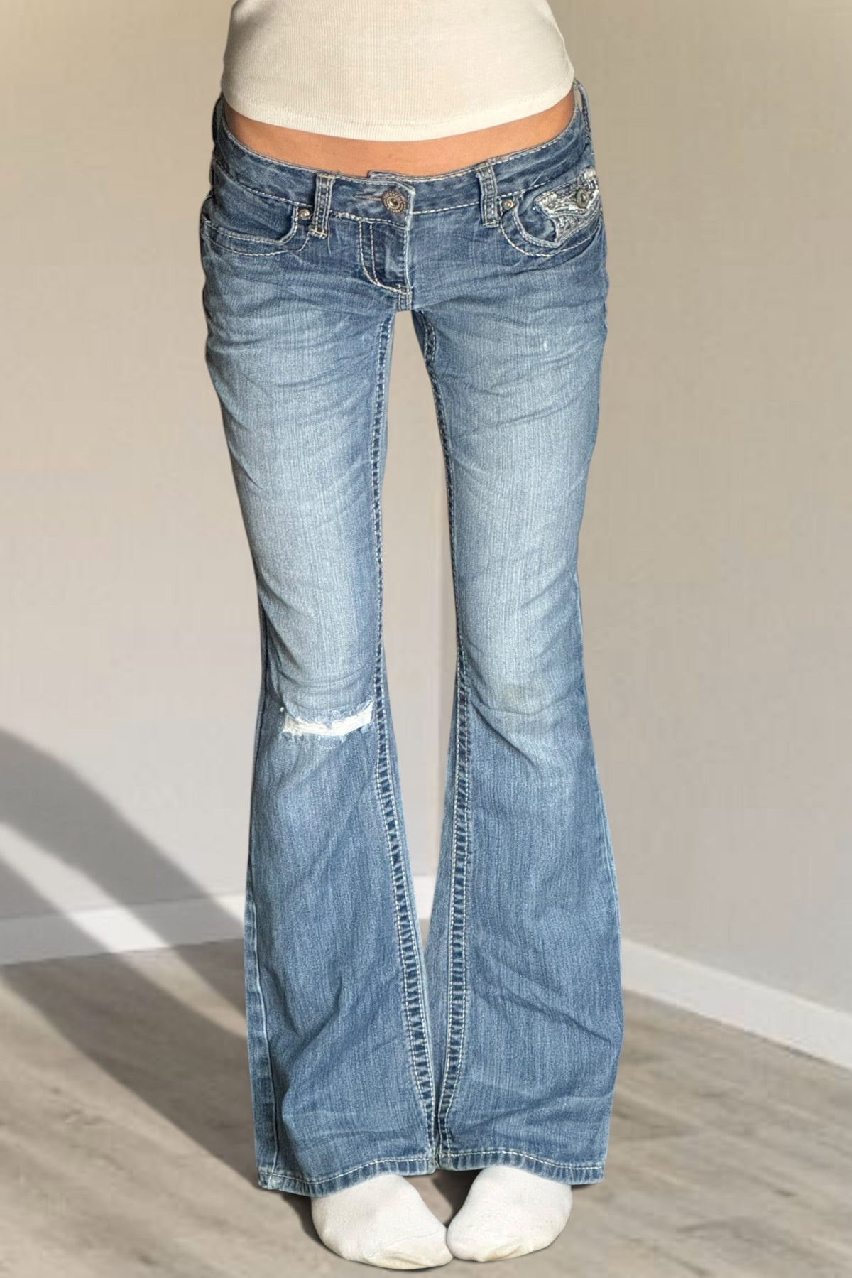 Lågmidjade jeans stl: XS