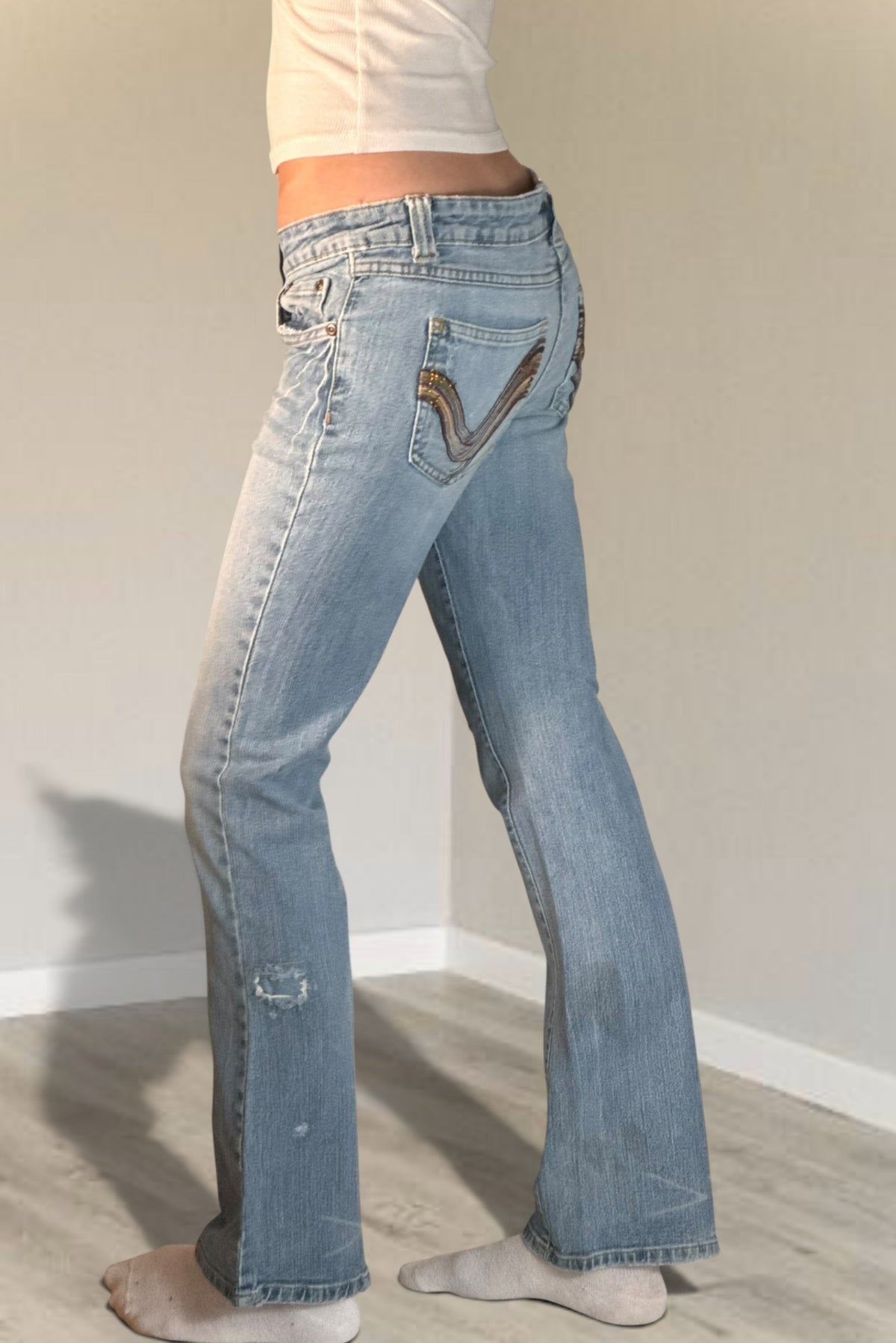Lågmidjade jeans stl: XS