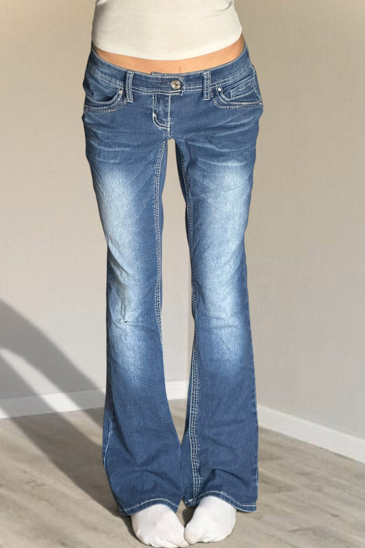 Lågmidjade jeans stl: S