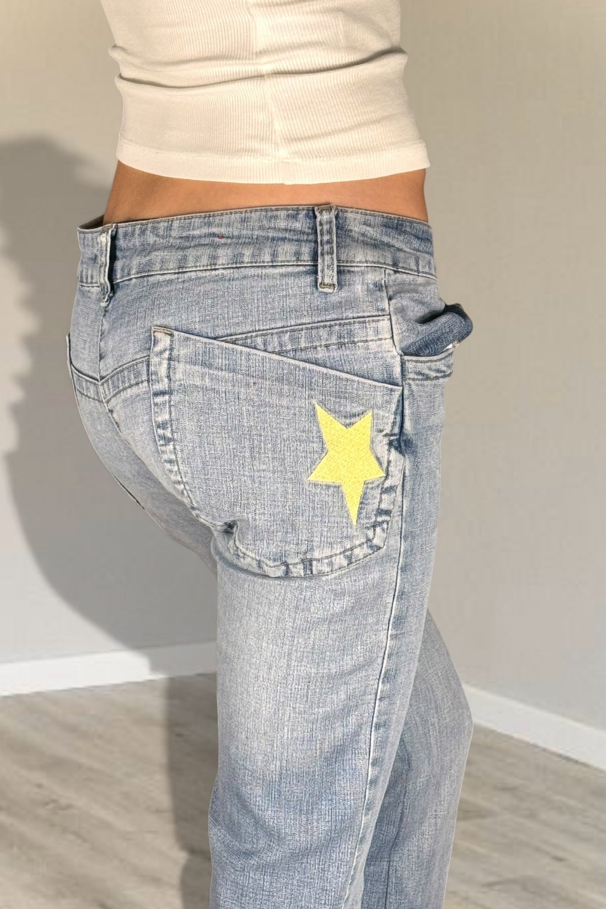 Lågmidjade jeans stl: S