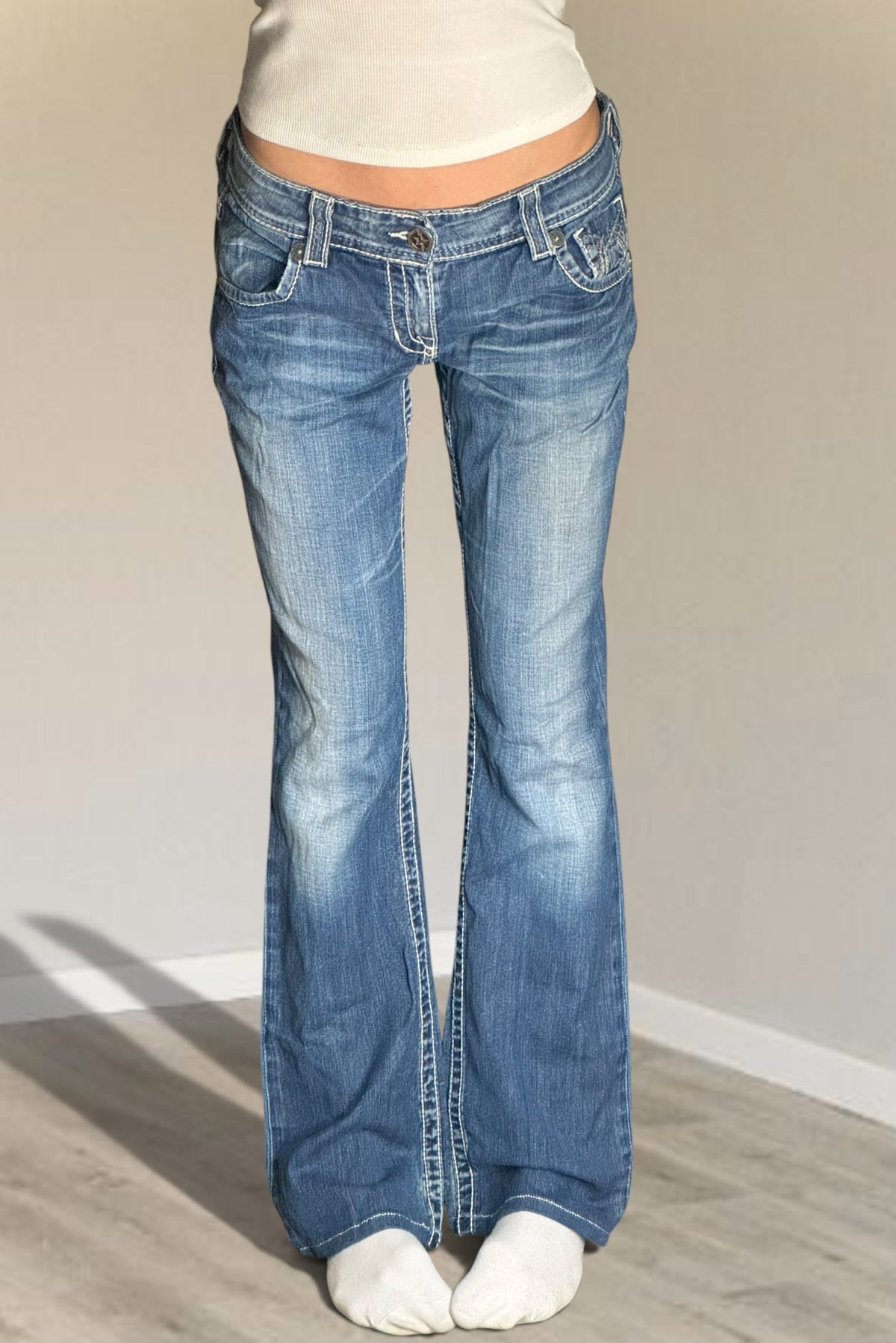 Lågmidjade jeans stl: S