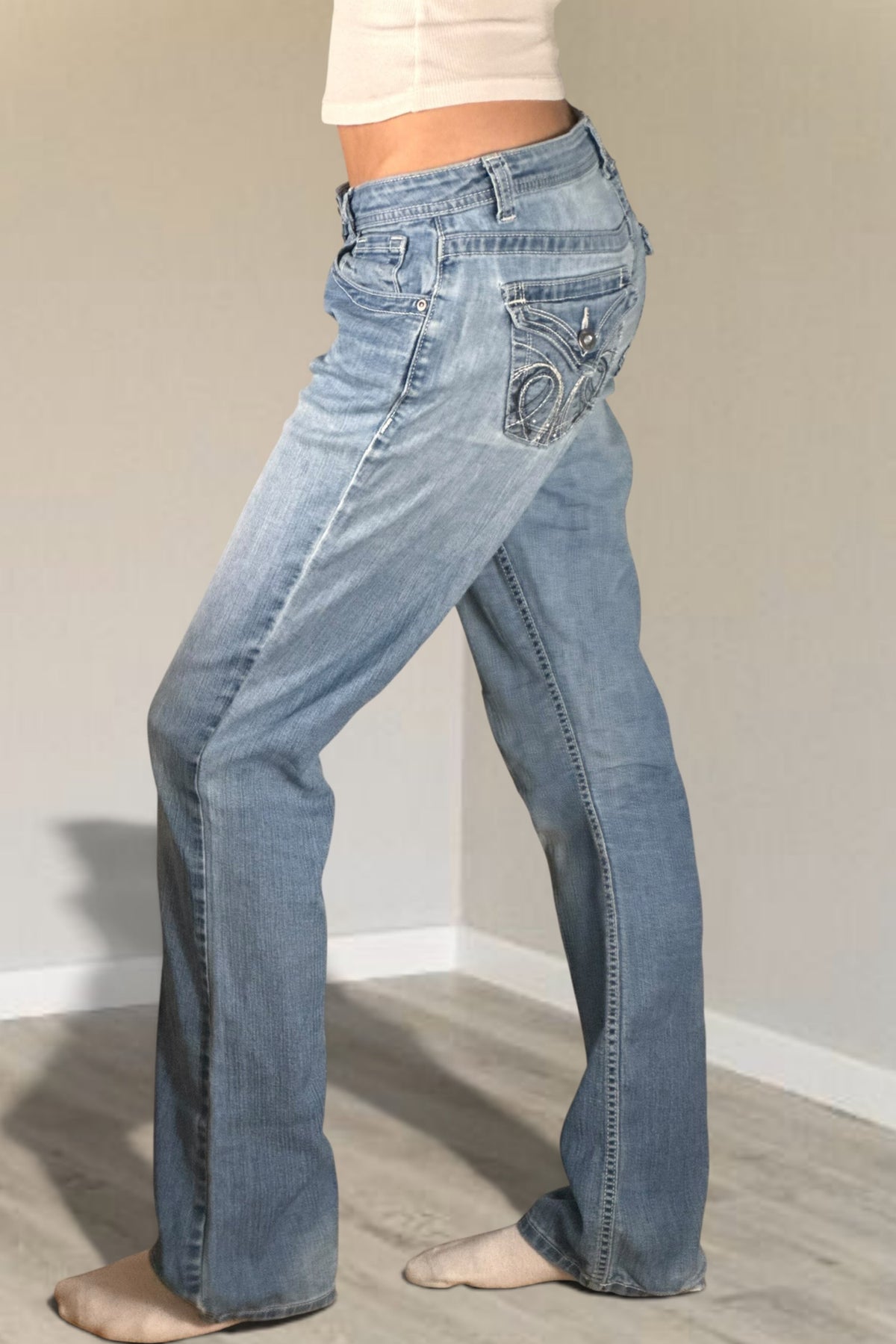 Low-rise jeans size: S