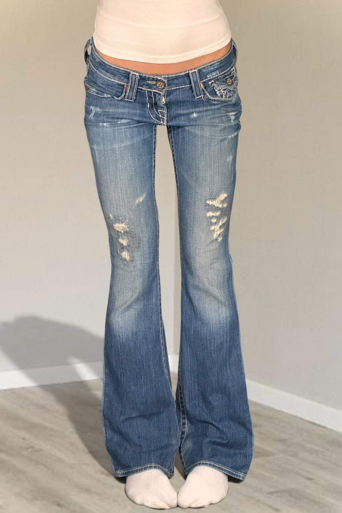 Lågmidjade jeans stl: S