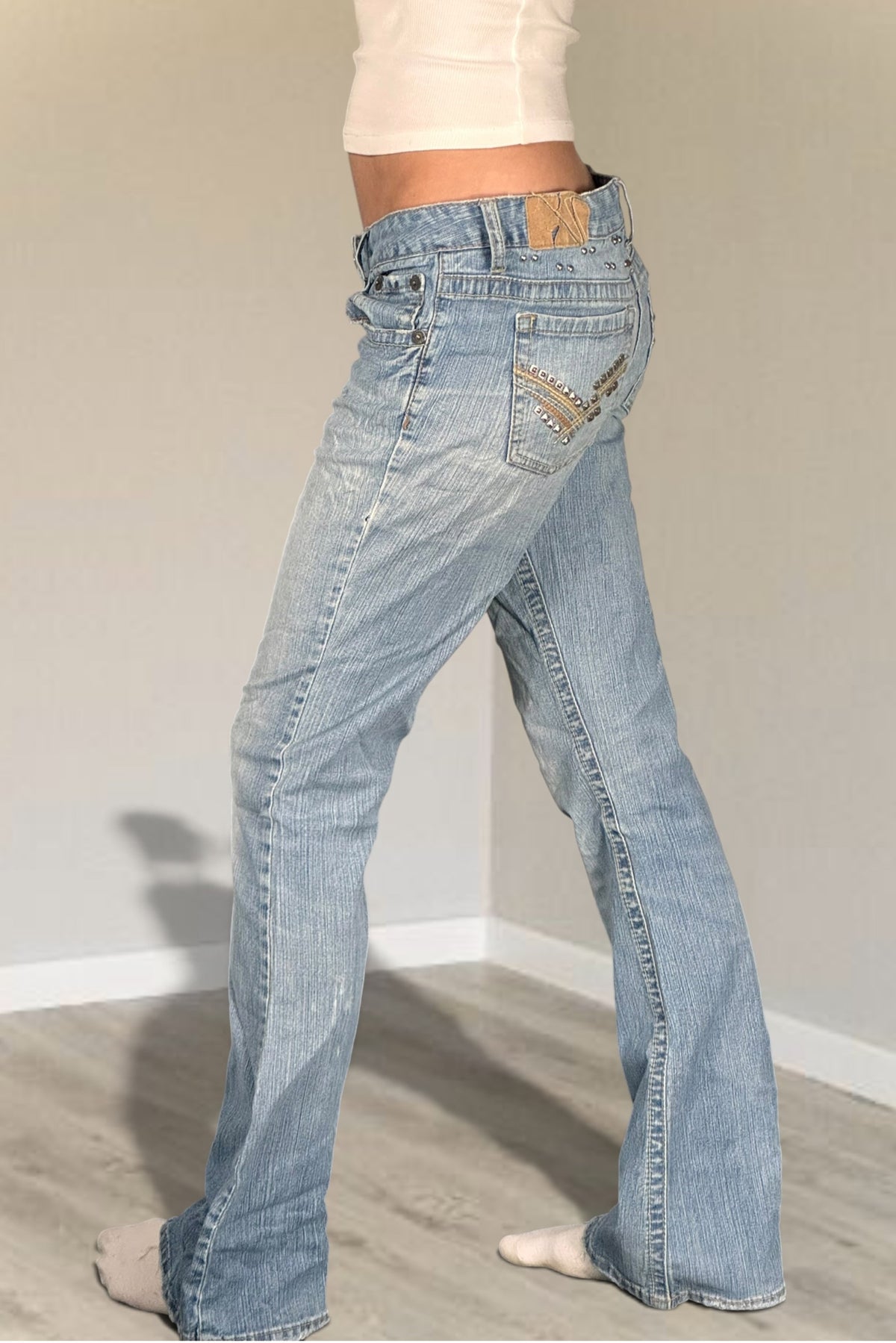 Lågmidjade jeans stl: S