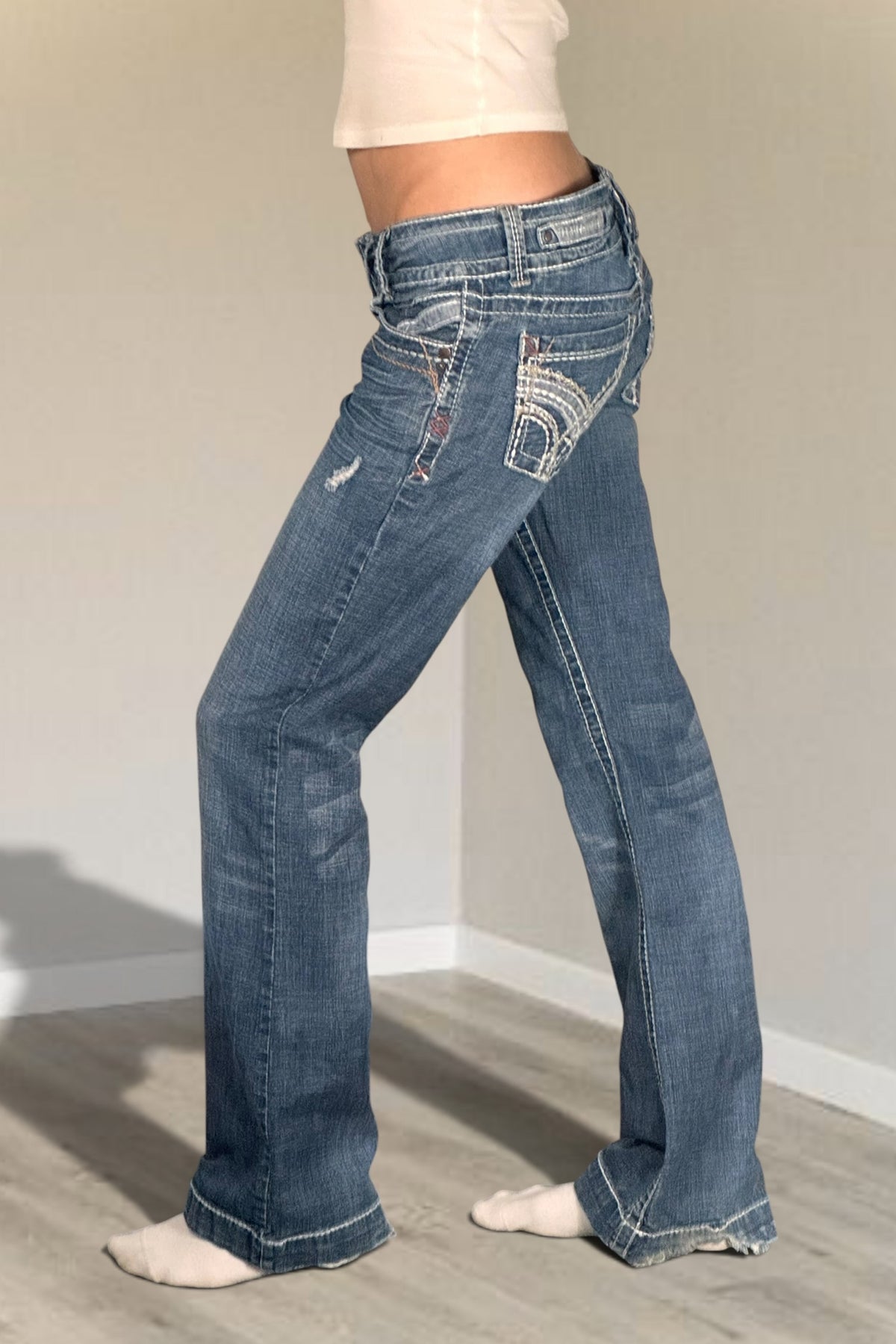 Lågmidjade jeans stl: S