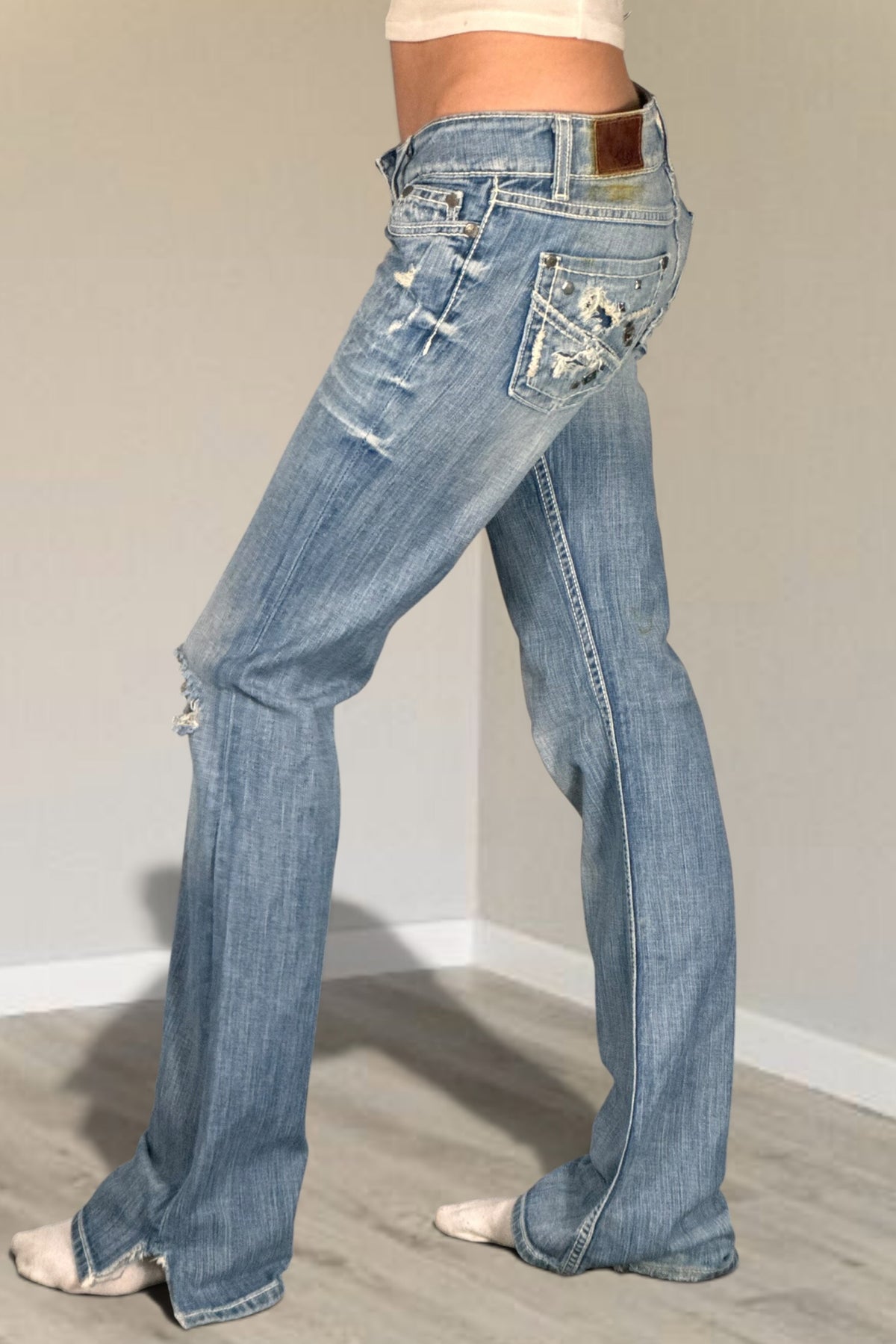 Lågmidjade jeans stl: S