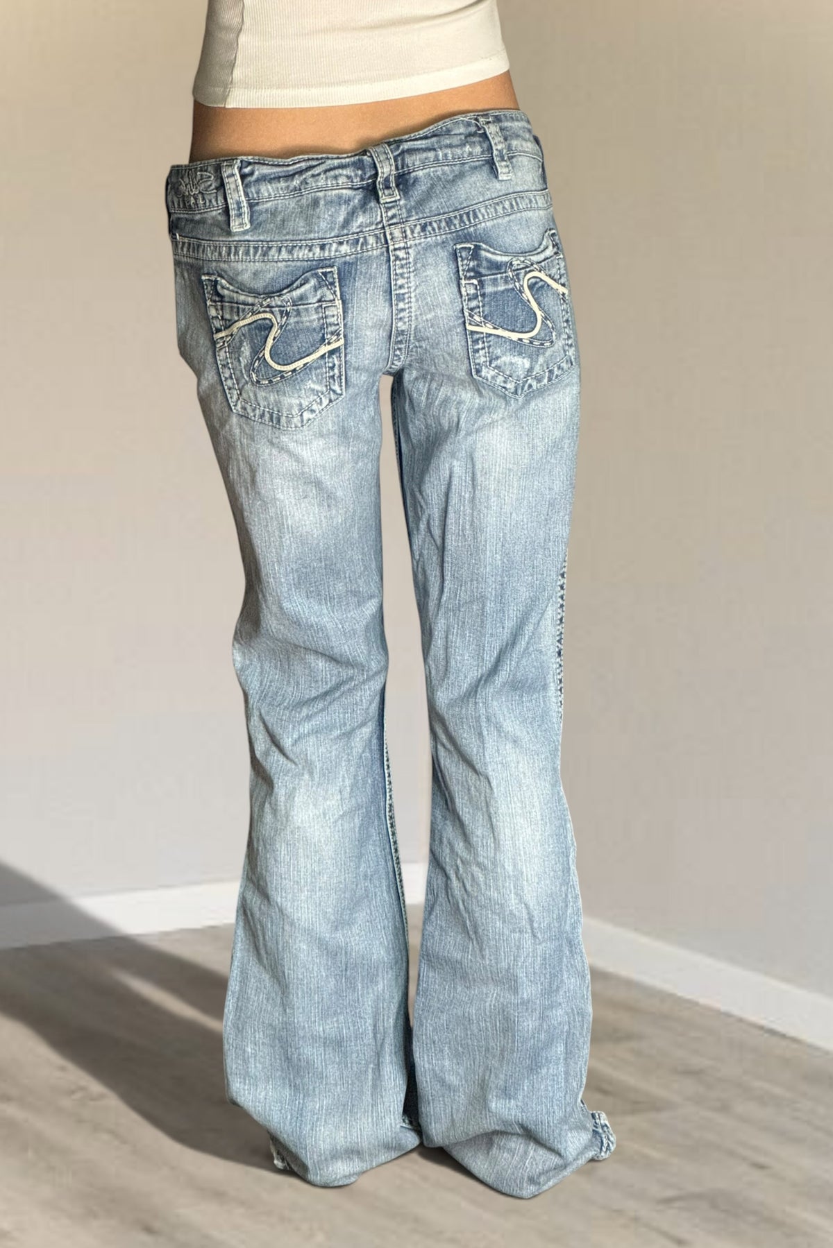 Lågmidjade jeans stl: M
