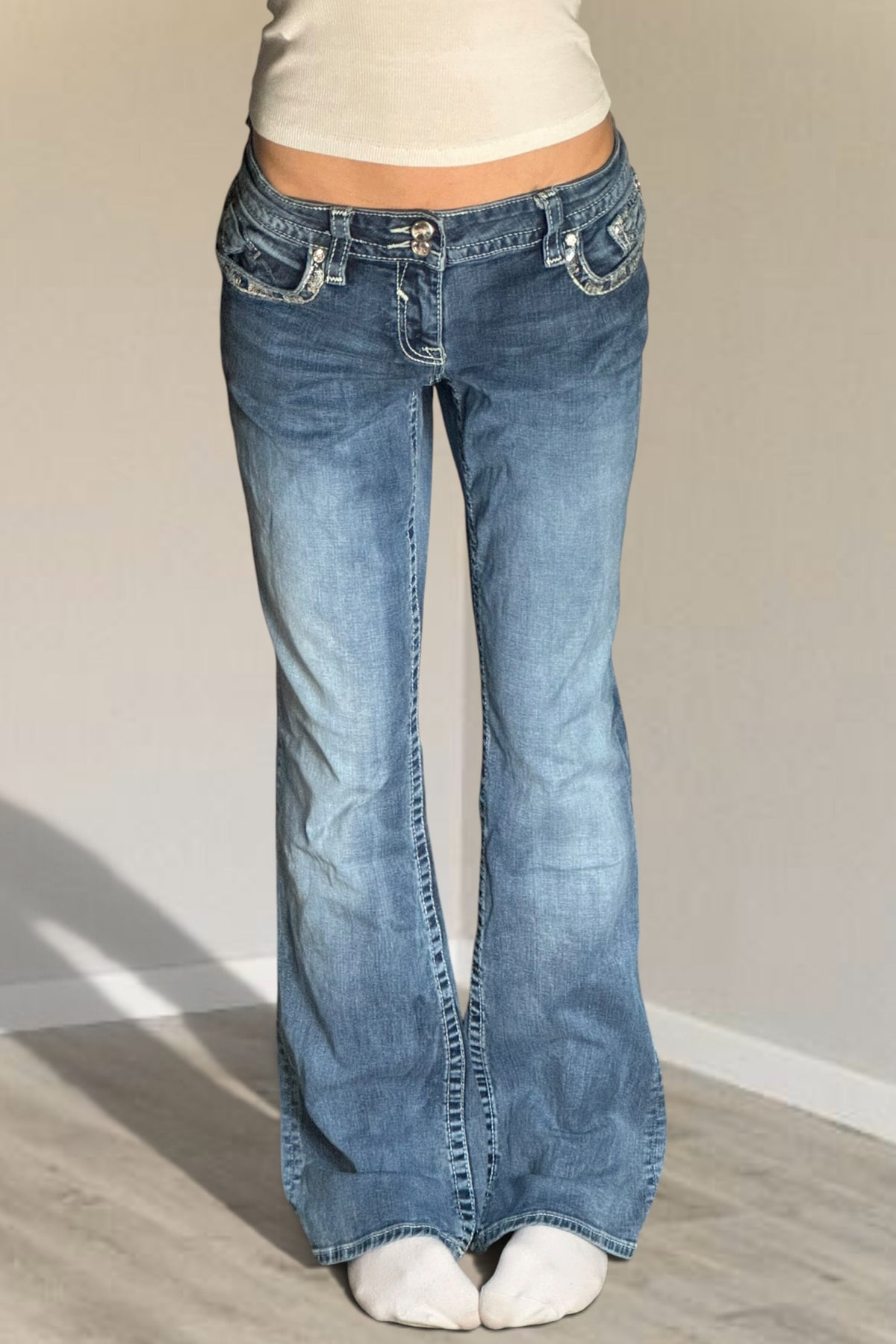 Lågmidjade jeans stl: L