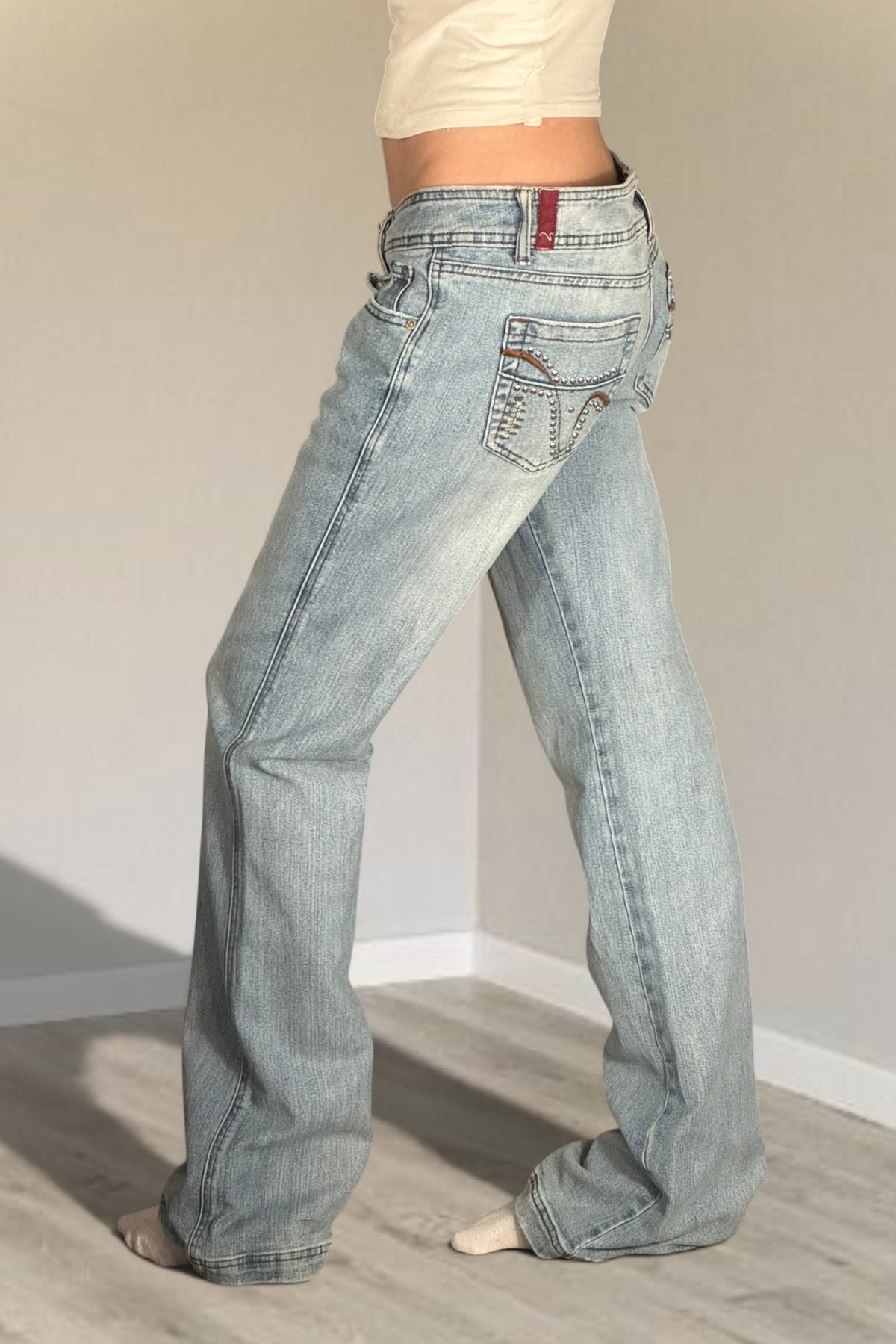 Lågmidjade jeans stl: S/M
