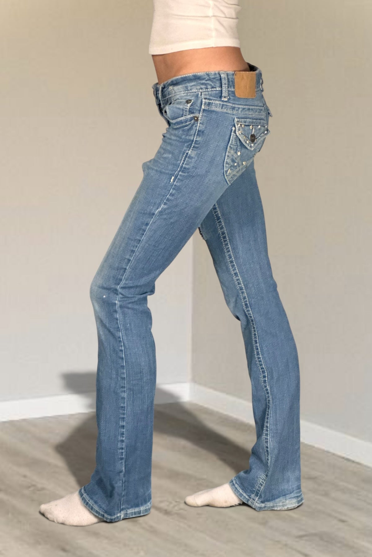 Lågmidjade jeans stl: S