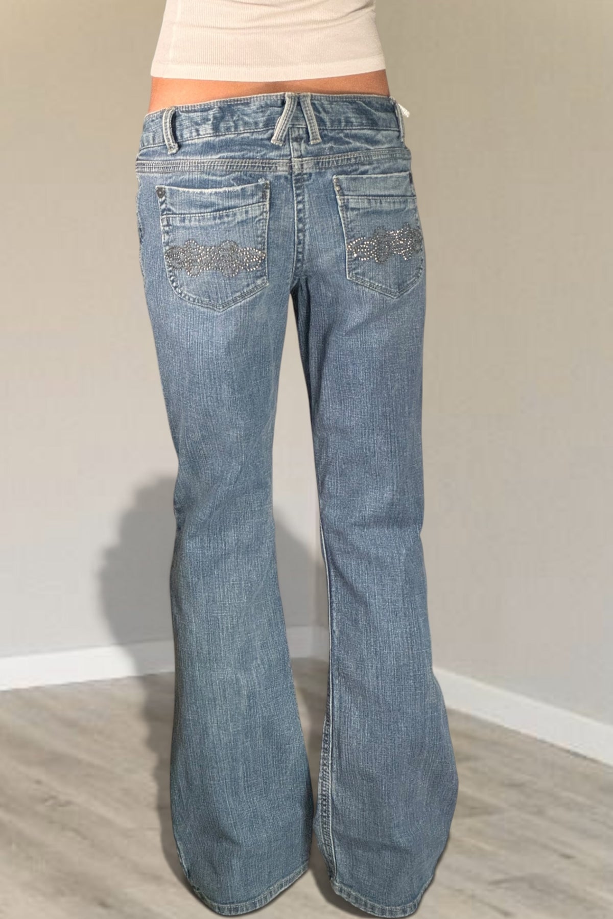 Lågmidjade jeans stl: S