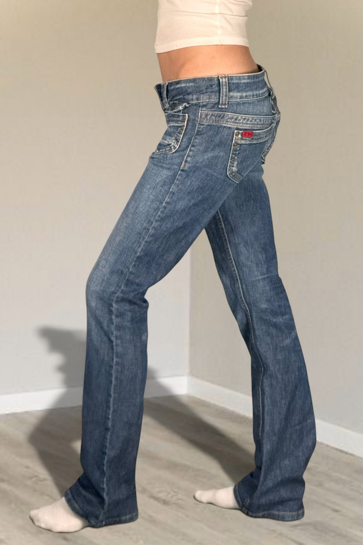 Lågmidjade jeans stl: S