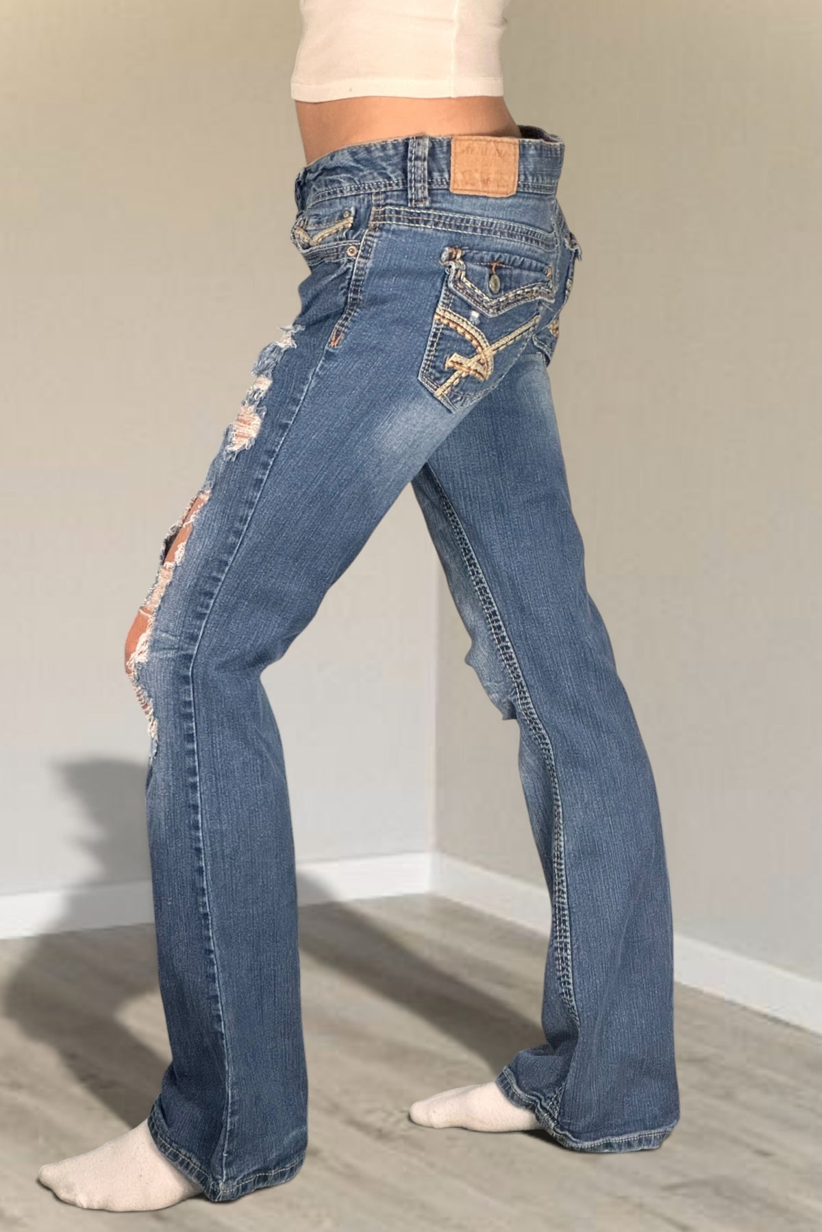 Lågmidjade jeans stl: M