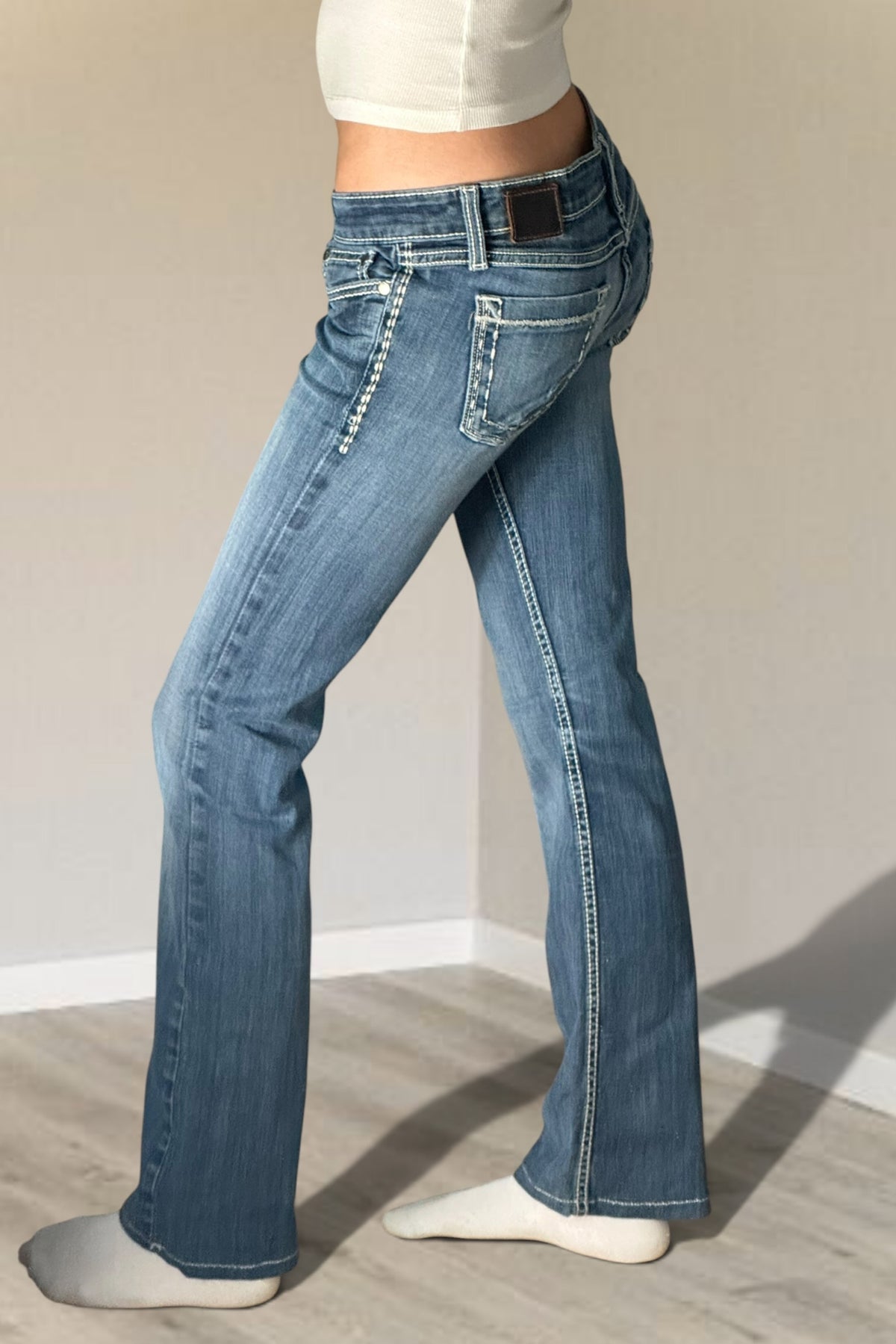 Lågmidjade jeans stl: S