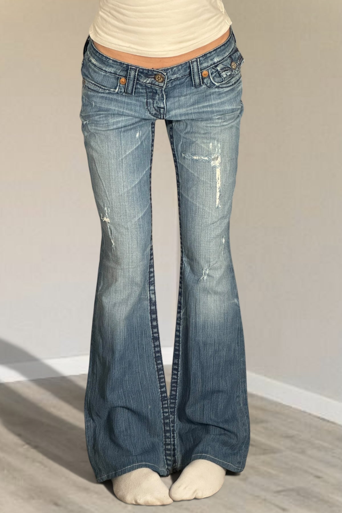 Lågmidjade jeans stl: S