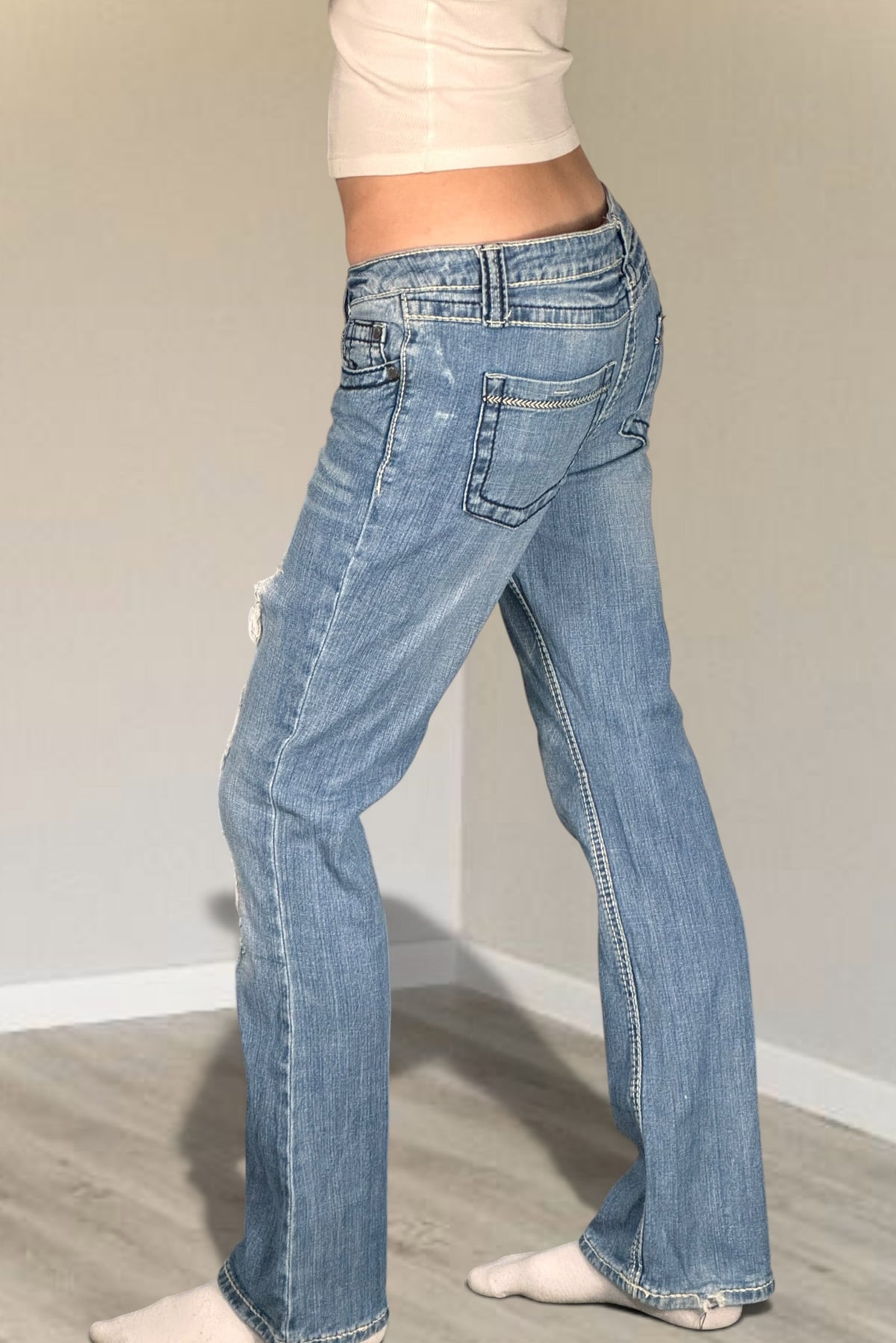 Lågmidjade jeans stl: S