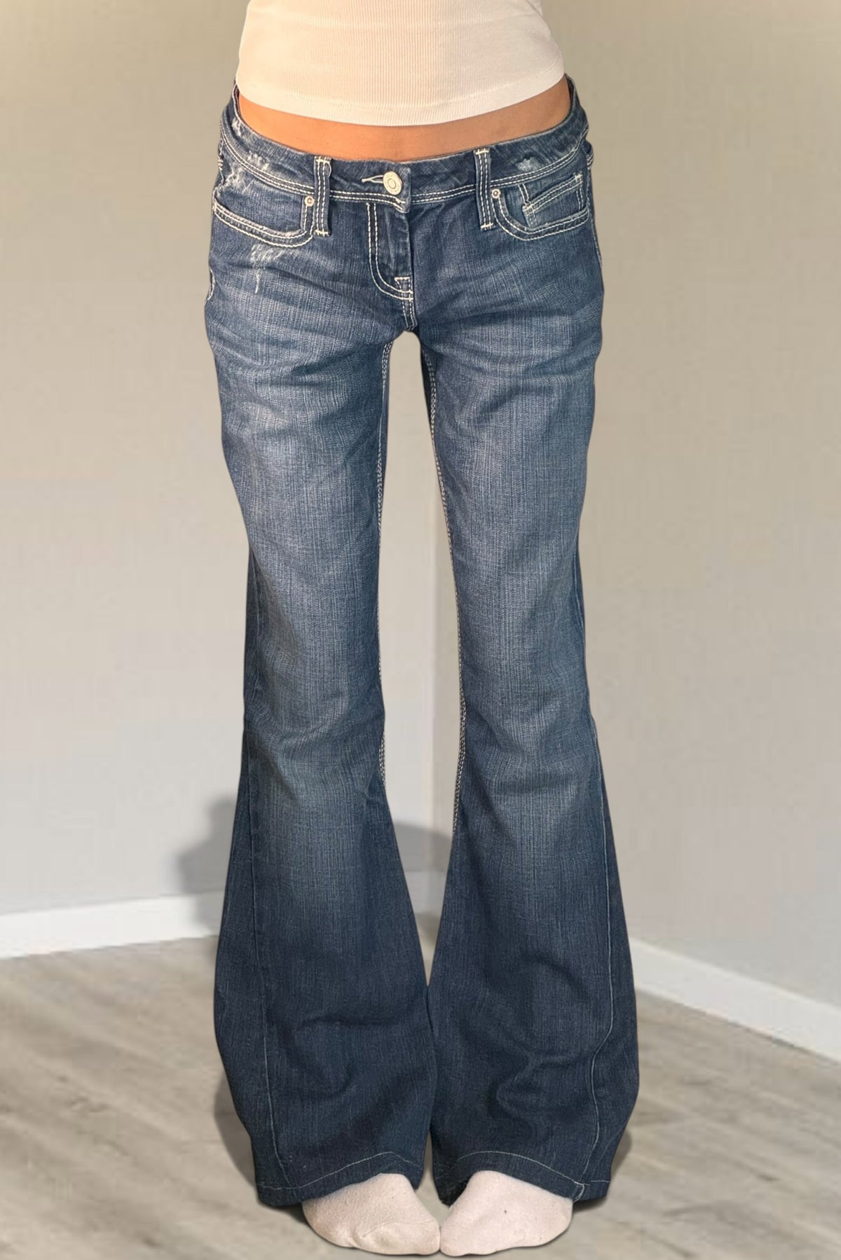 Lågmidjade jeans stl: S/M