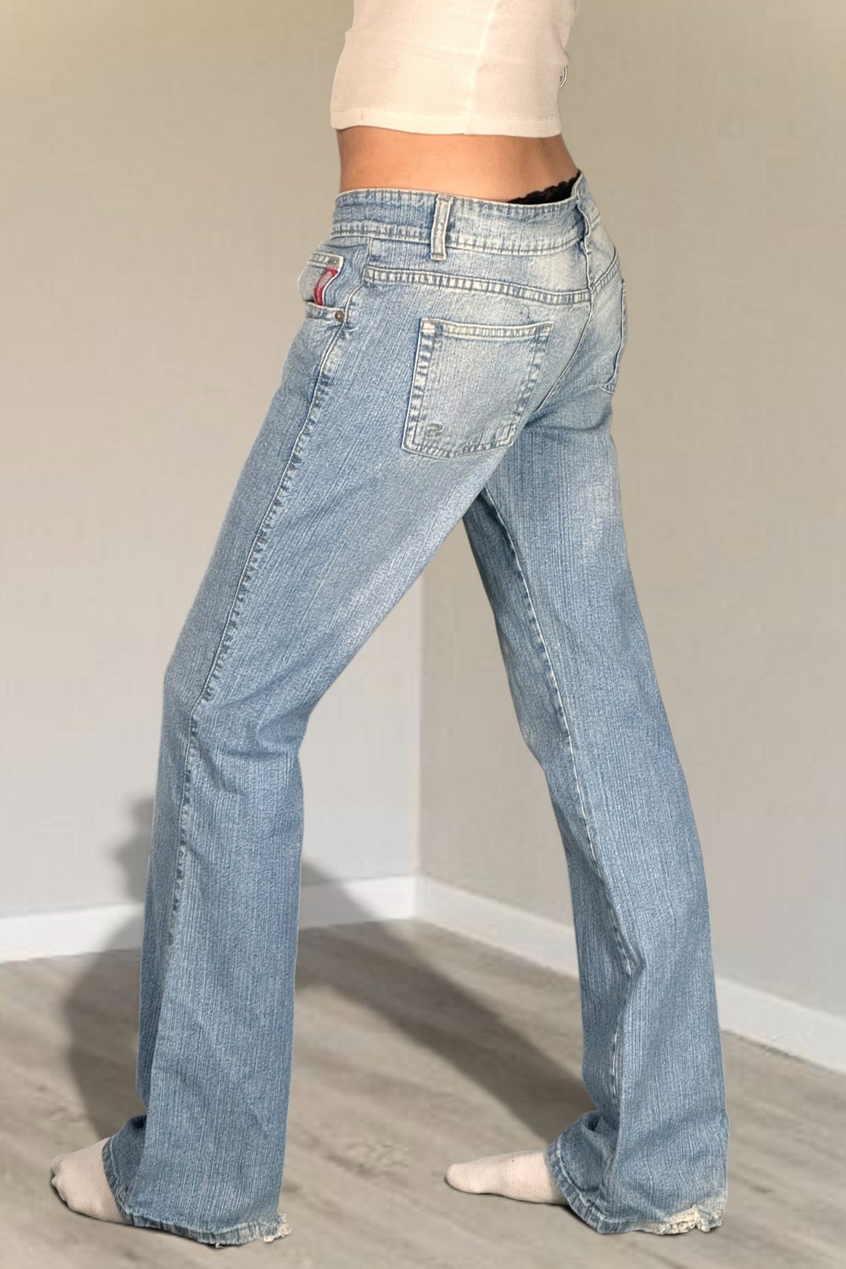 Lågmidjade jeans stl: M