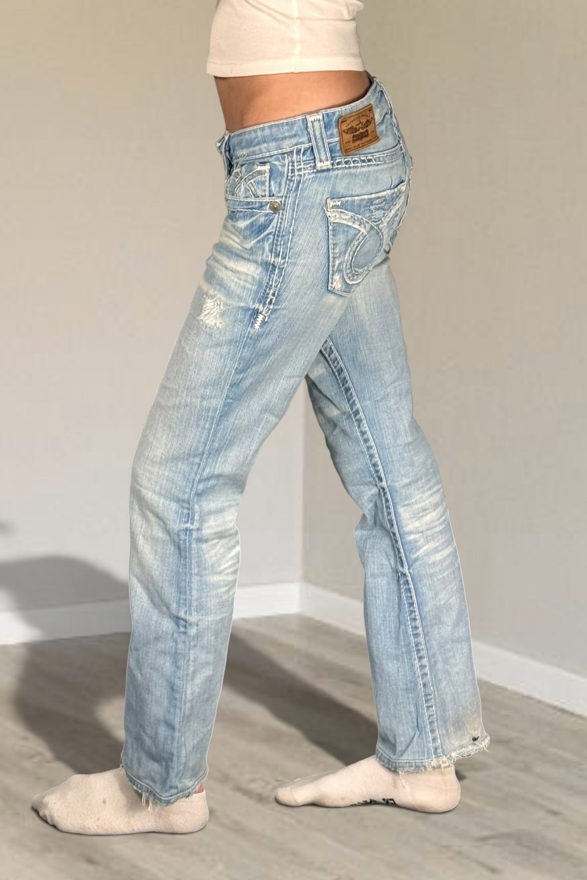 Lågmidjade jeans stl: S