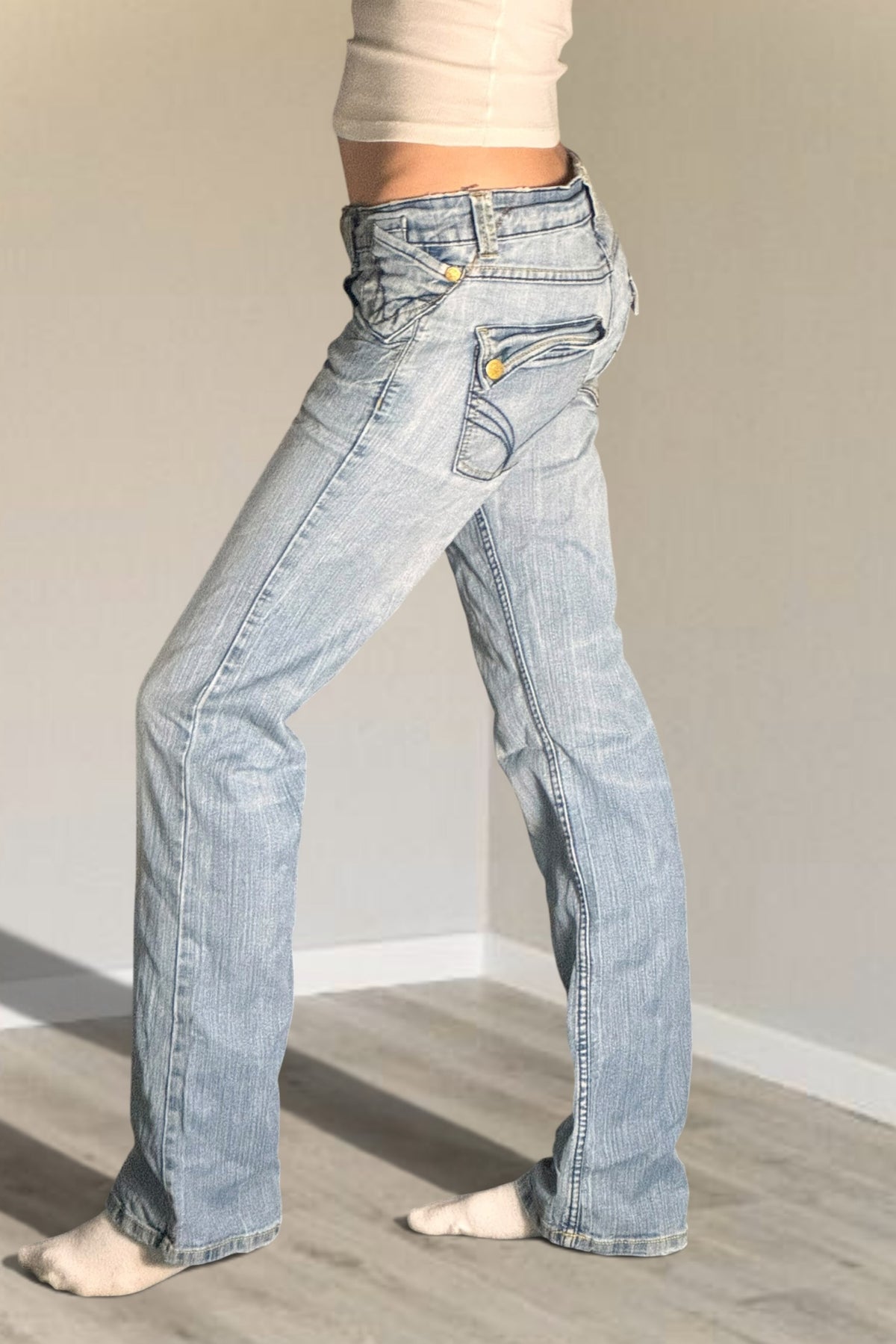 Lågmidjade jeans stl: S