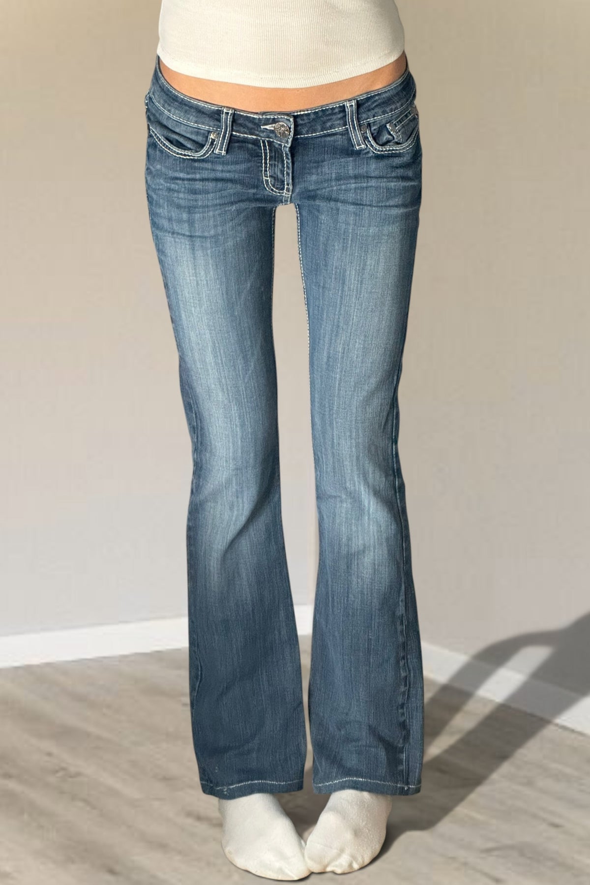 Lågmidjade jeans stl: S